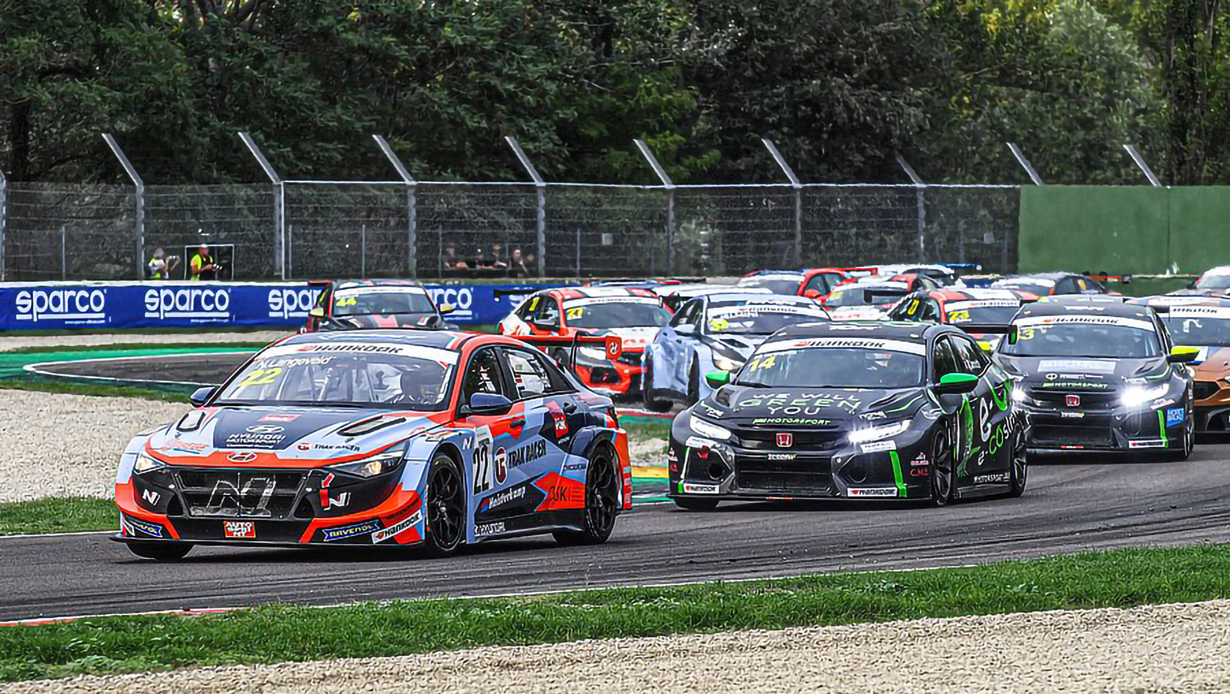 N1 class Avante N Cup race car running on the track