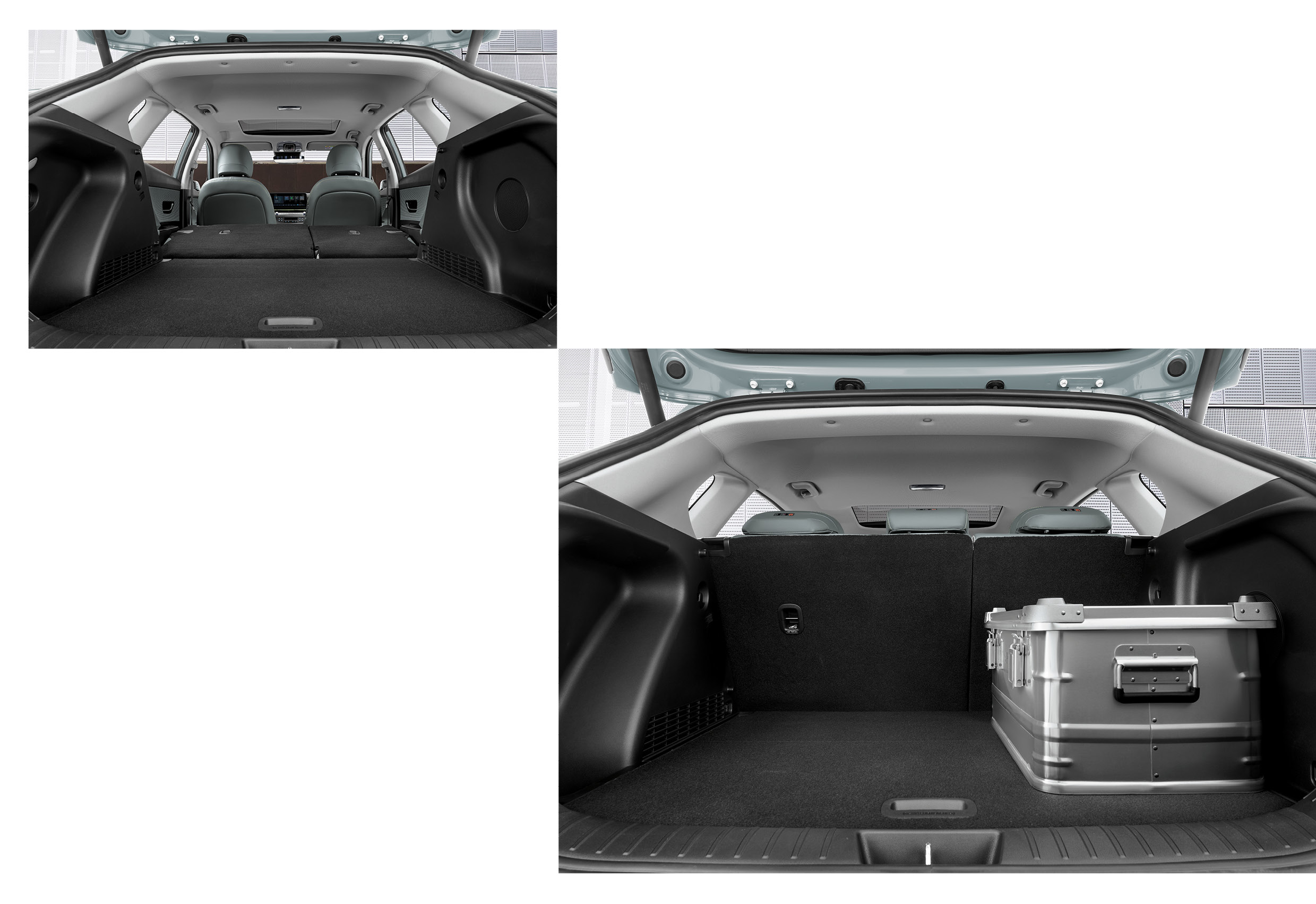 Cabin space when Kona 2nd row seats are folded / not folded