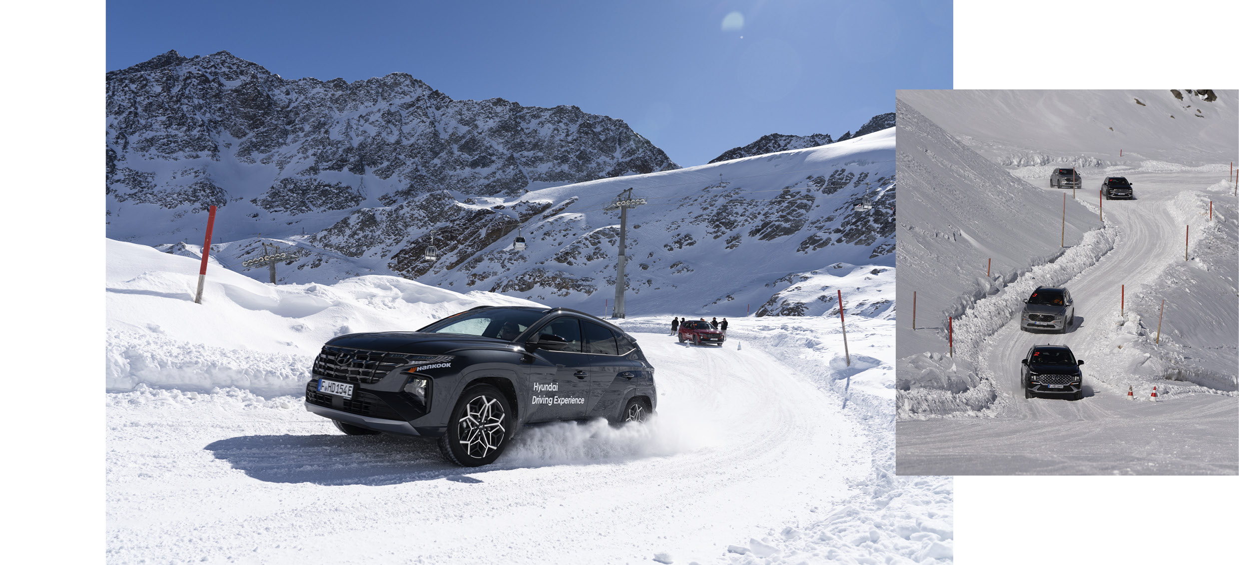 현대자동차 윈터 드라이빙 익스피리언스 프로그램의 모습