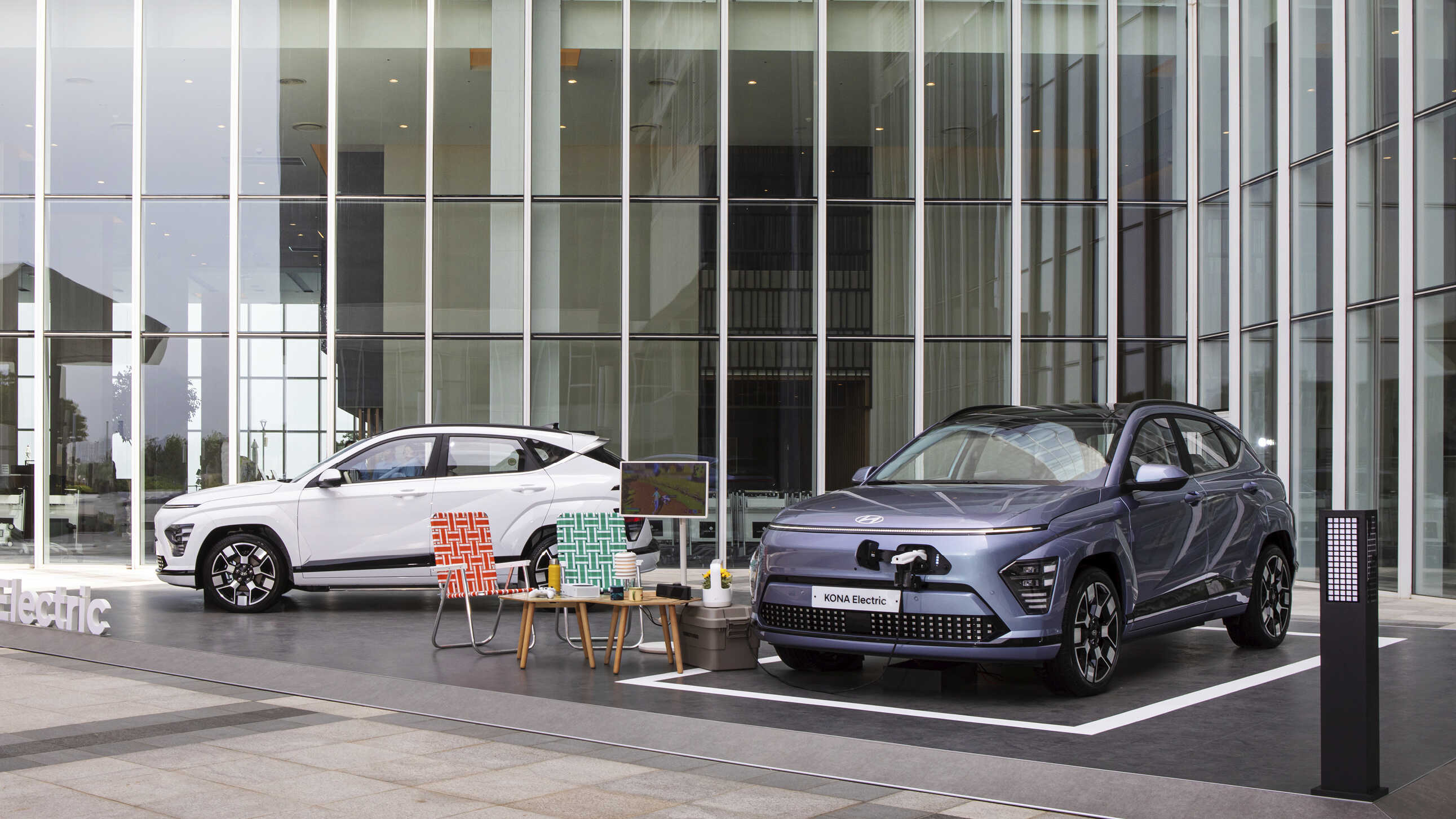 전시된 코나 일렉트릭