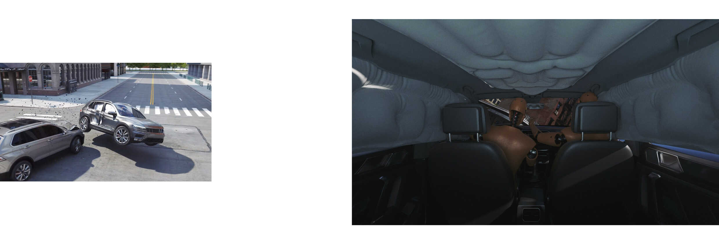 Vehicle crashes and airbags