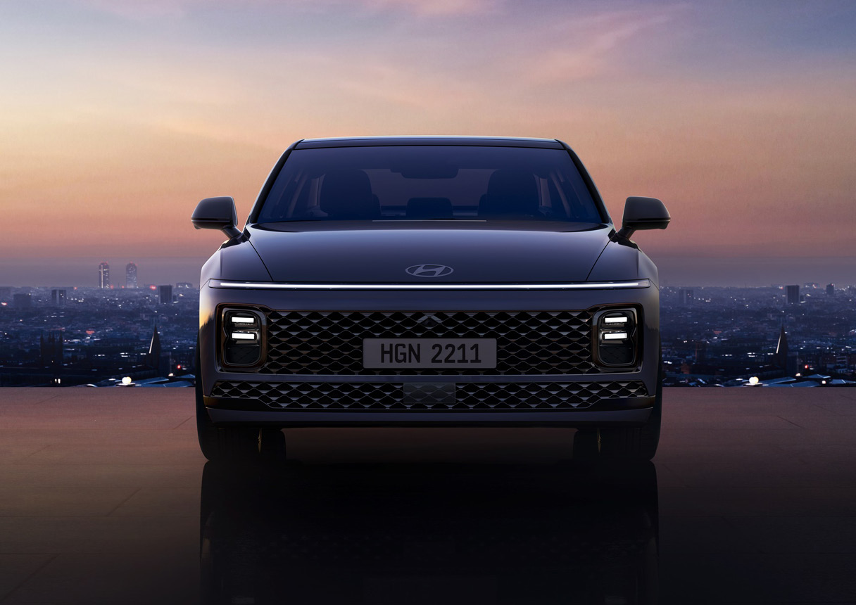 정면에서 바라본 7세대 그랜저