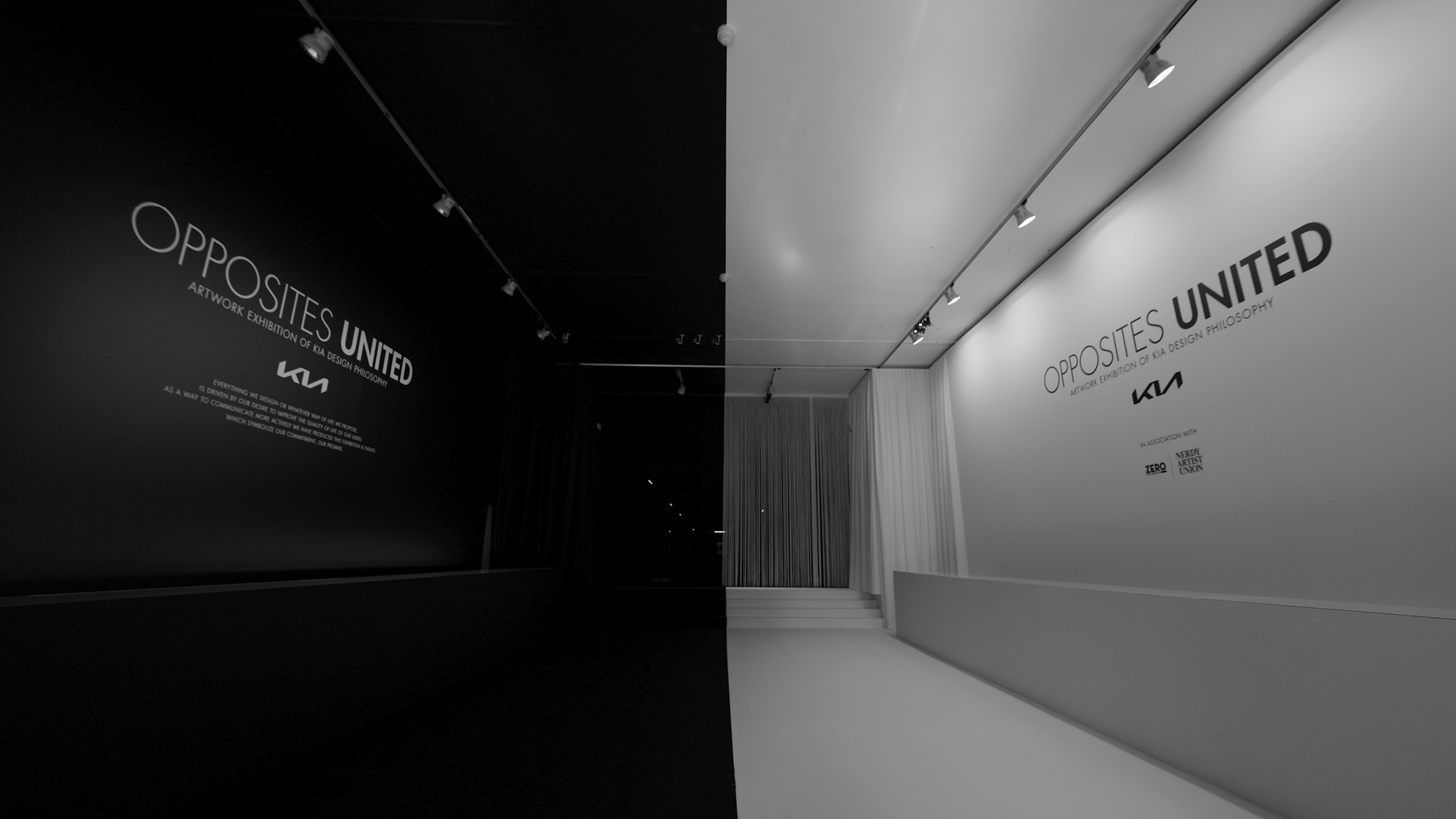 Opposites United exhibition hall entrance