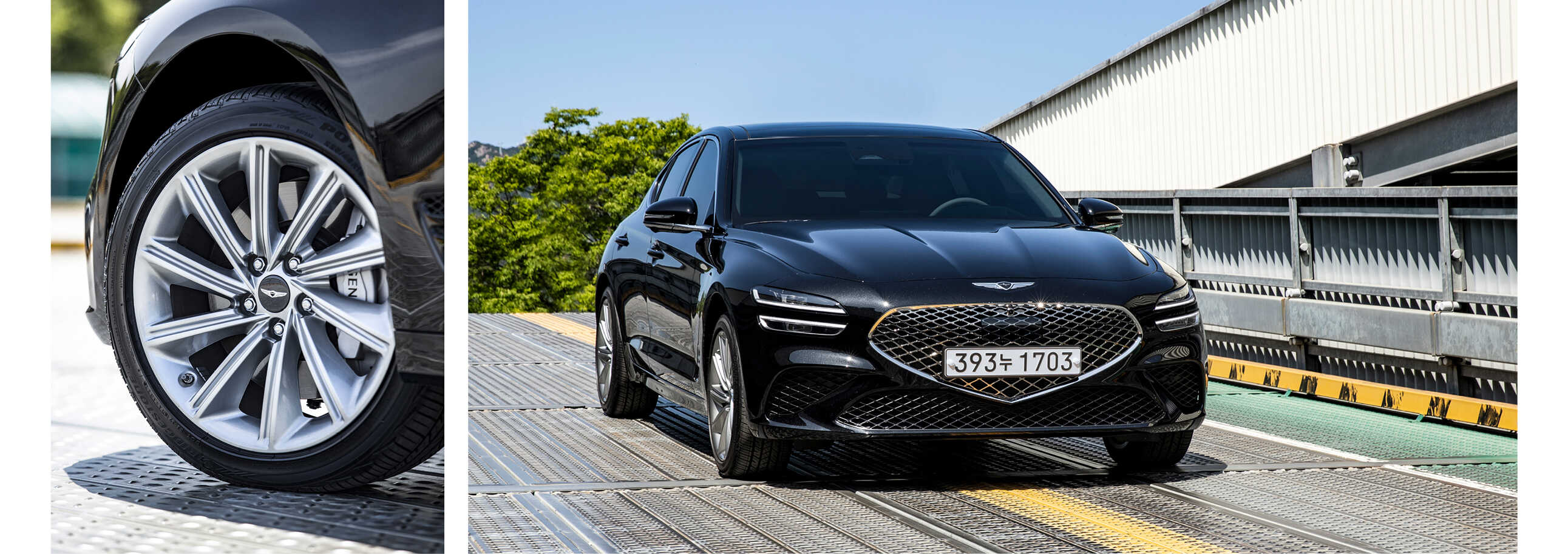 Front view of G70 and wheel design