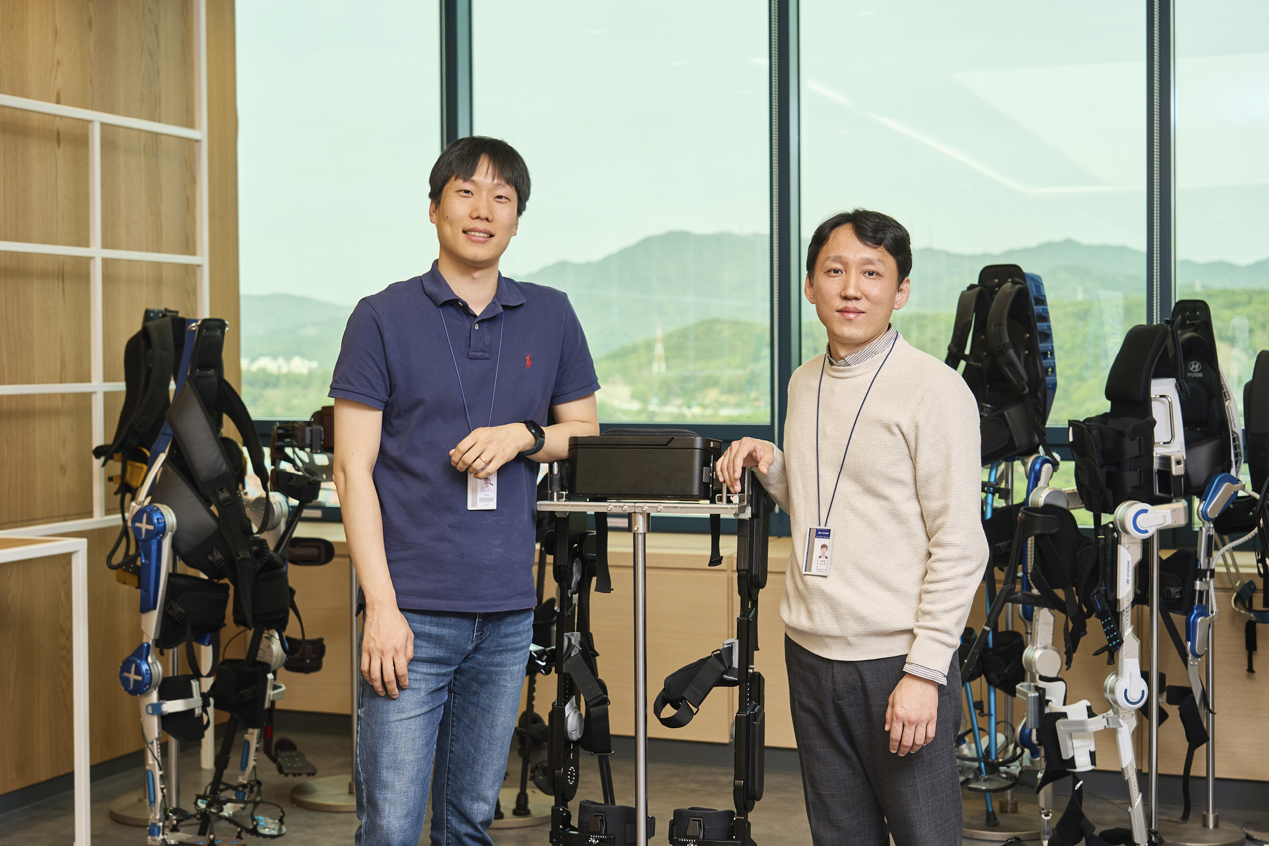 Researchers who developed The Hyundai Motor Robotics Lab X-ble MEX