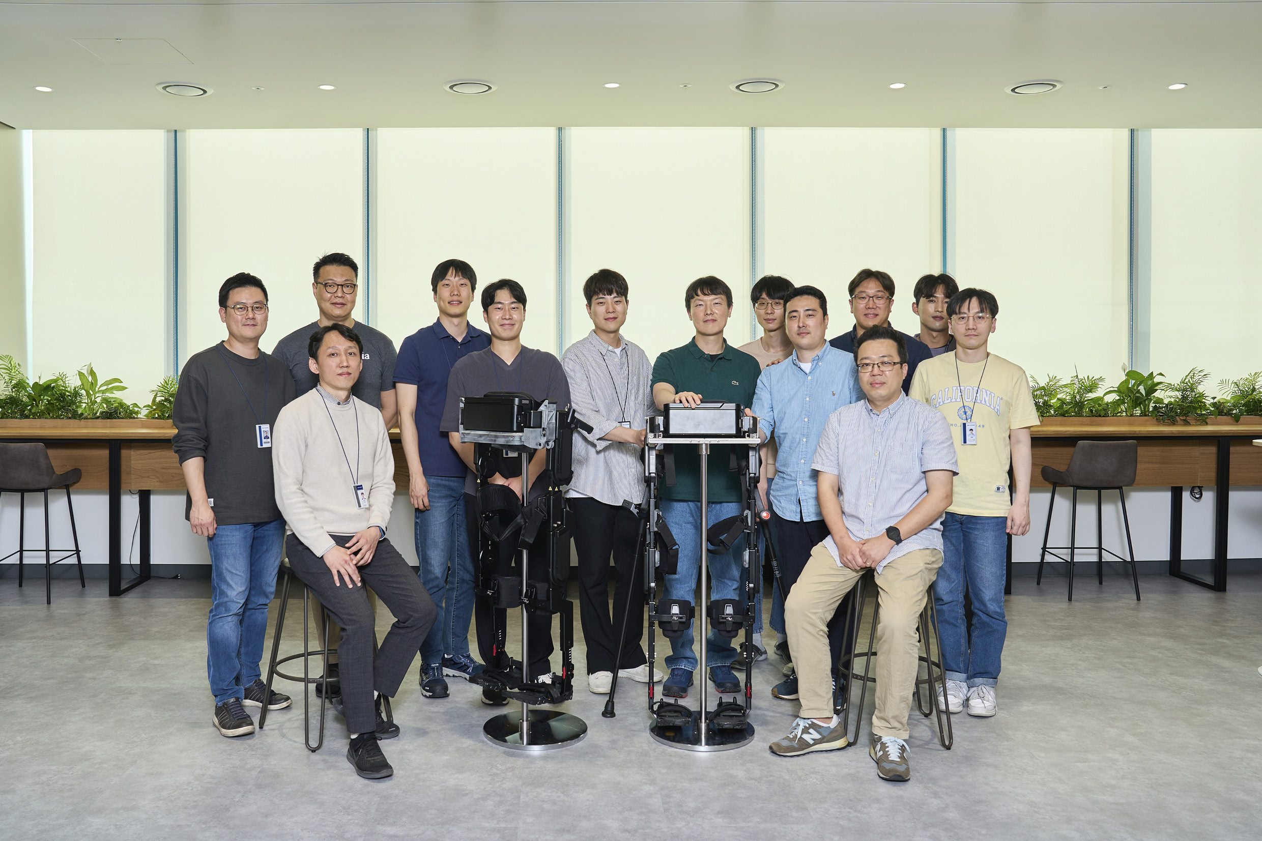 Researchers who developed The Hyundai Motor Robotics Lab X-ble MEX