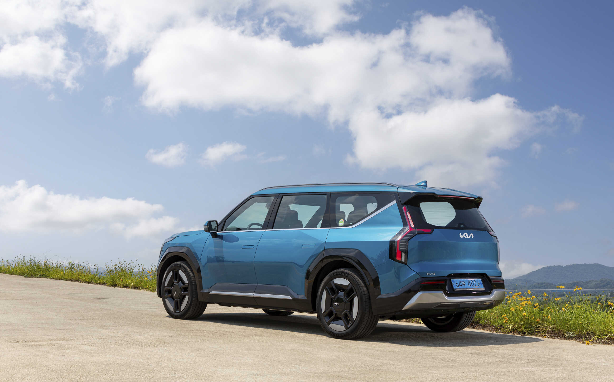 기아 EV9의 뒷모습