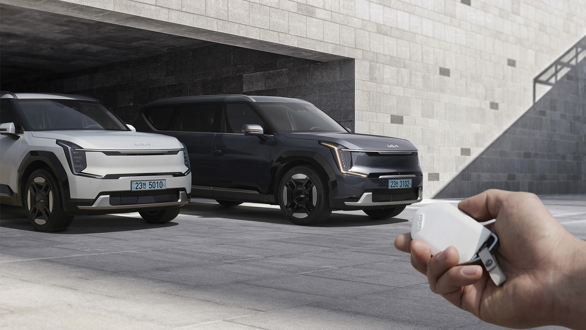 기아 EV9 전측면부