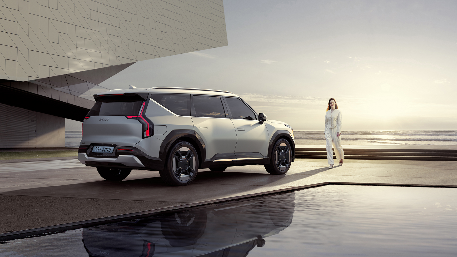 기아 EV9의 후측면부