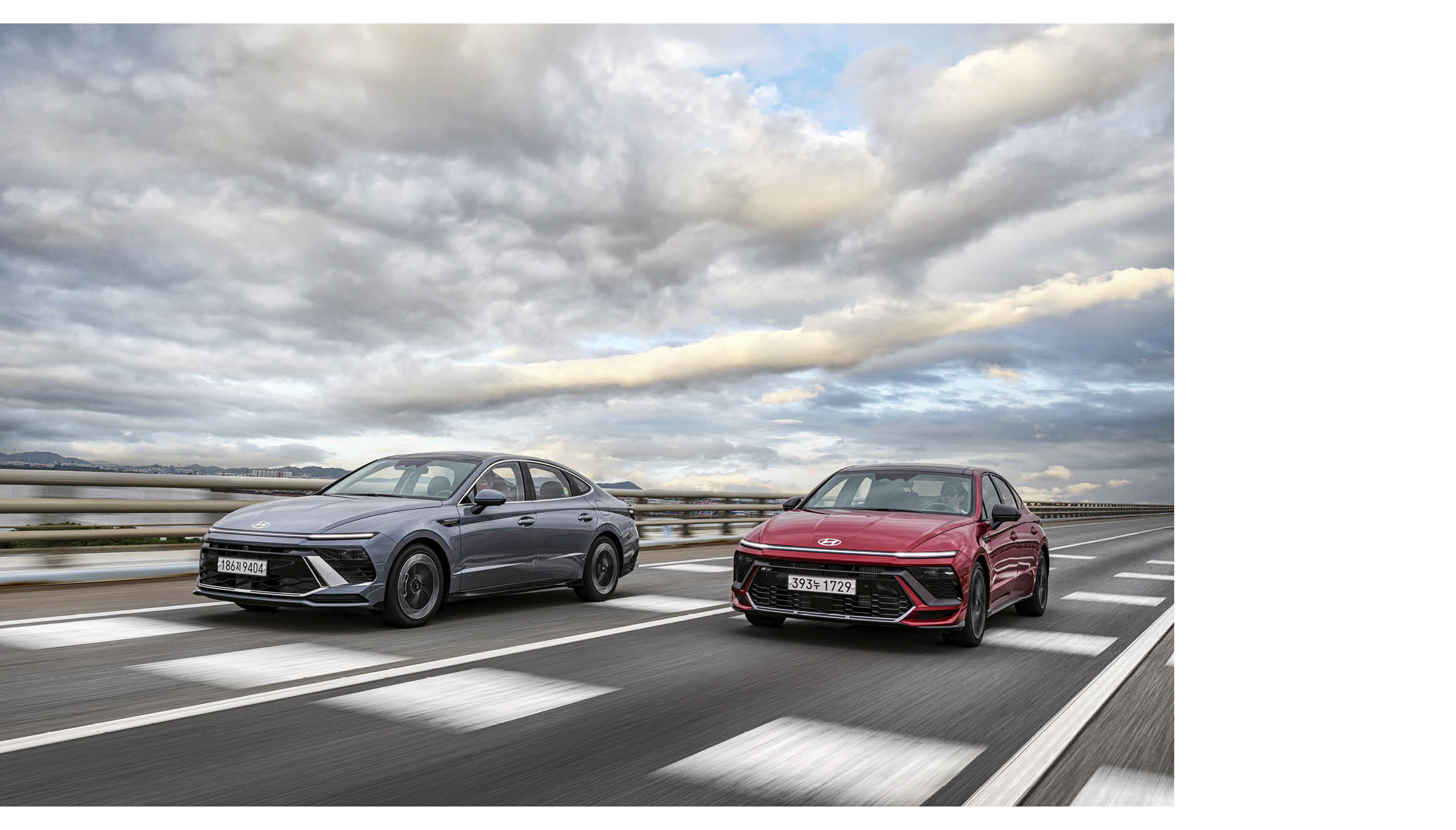 쏘나타 디엣지 주행 모습