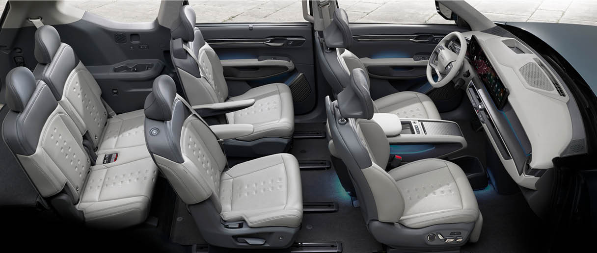 EV9 interior structure