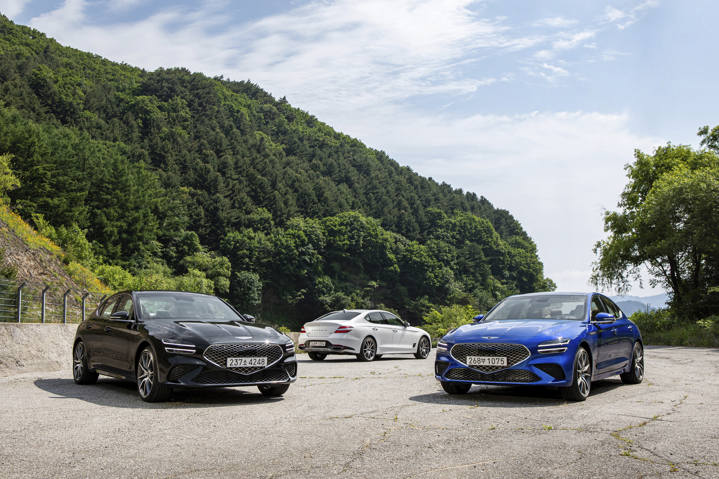 제네시스 G70의 모습