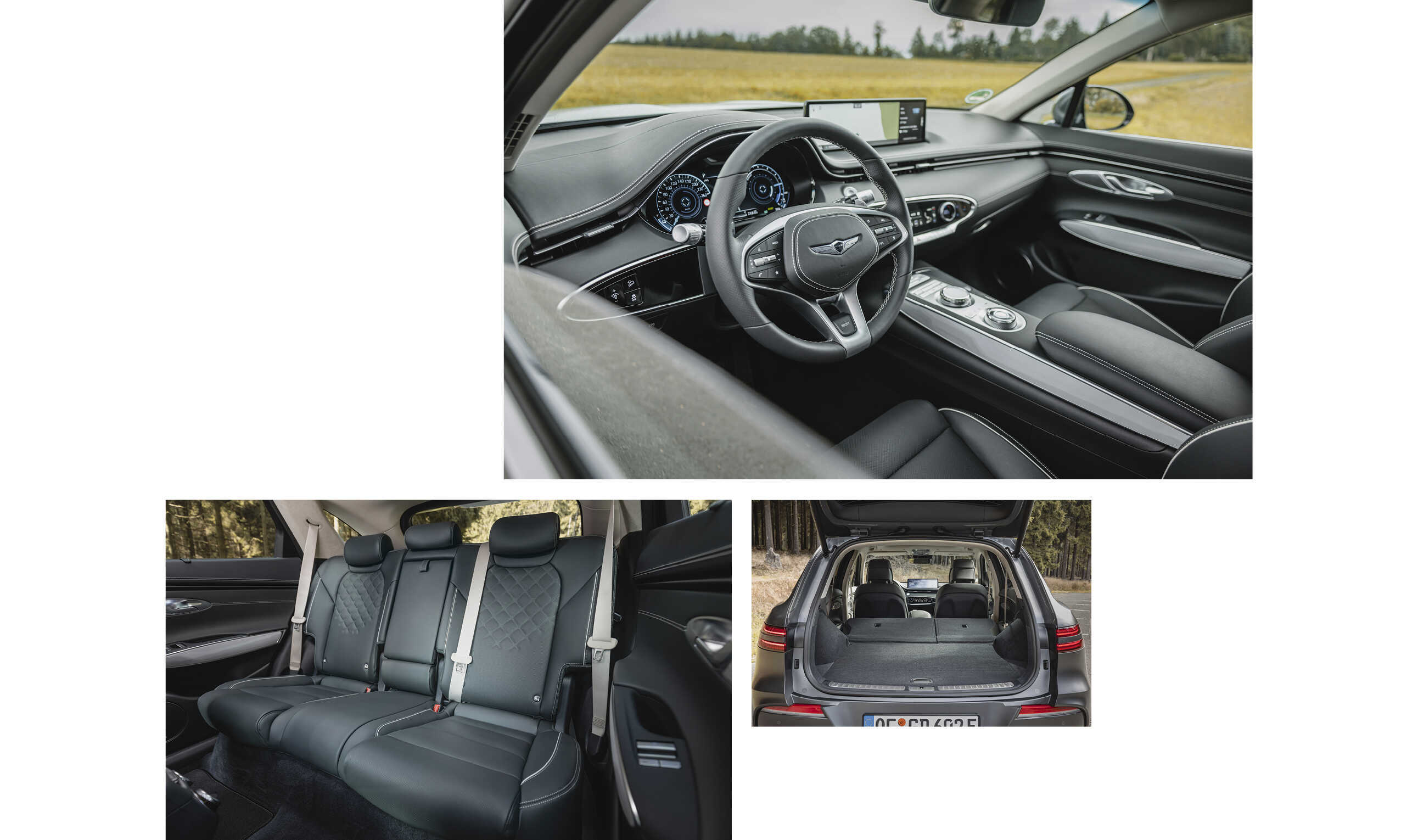 제네시스 GV70 전동화 모델의 실내 모습