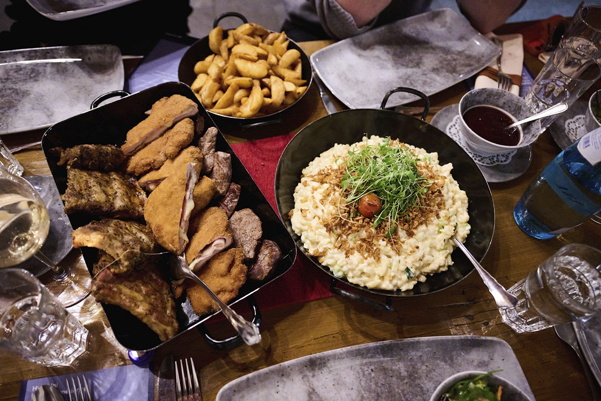 Food served in the Hyundai Winter Driving Experience program