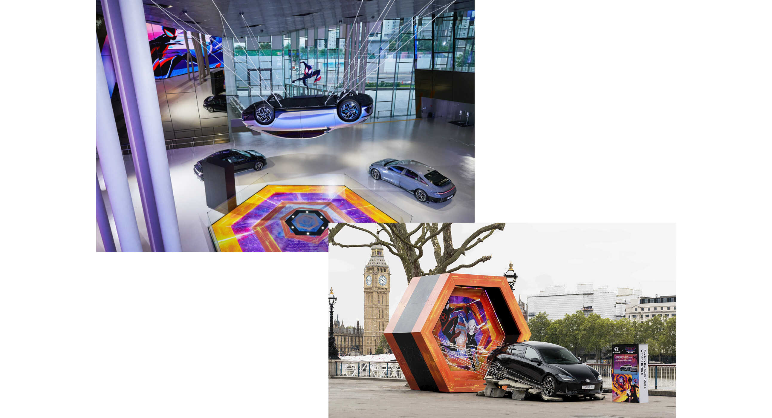 스파이더맨 뉴 유니버스 전시물