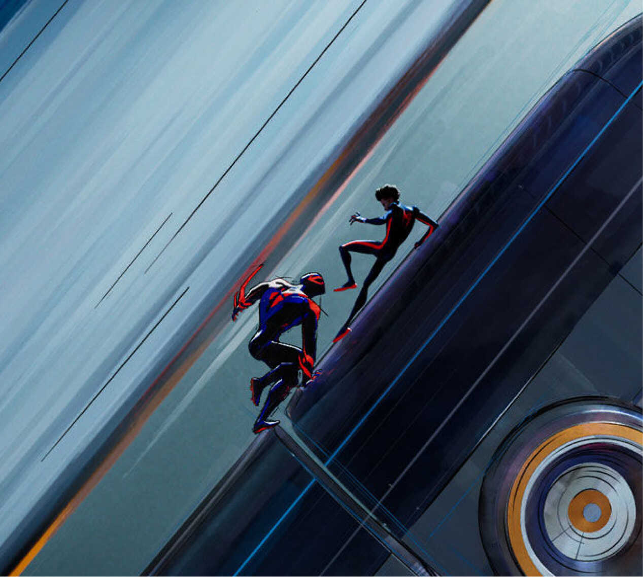 서로 싸우는 두 명의 스파이더맨