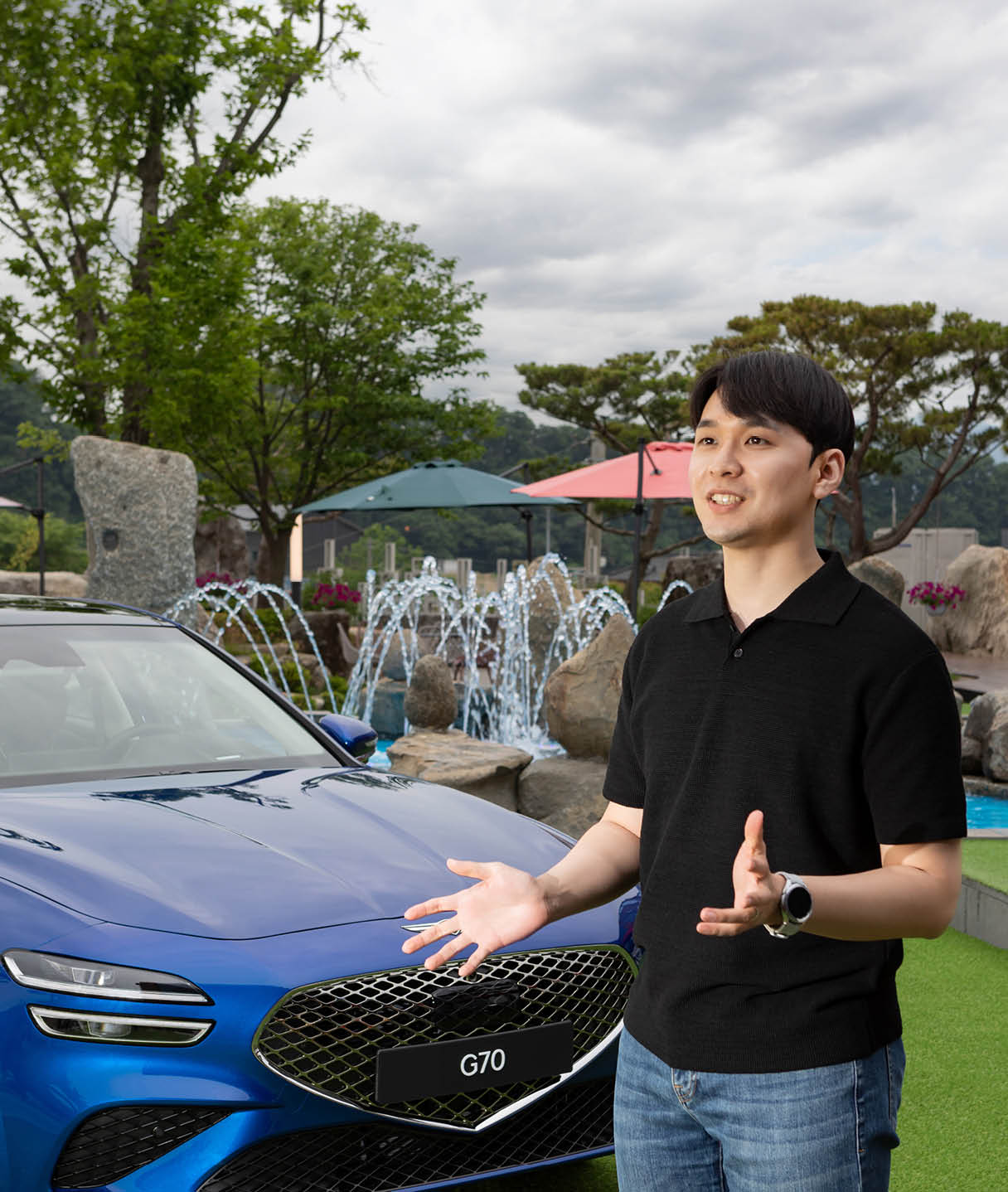 G70에 대해 설명하는 연구원