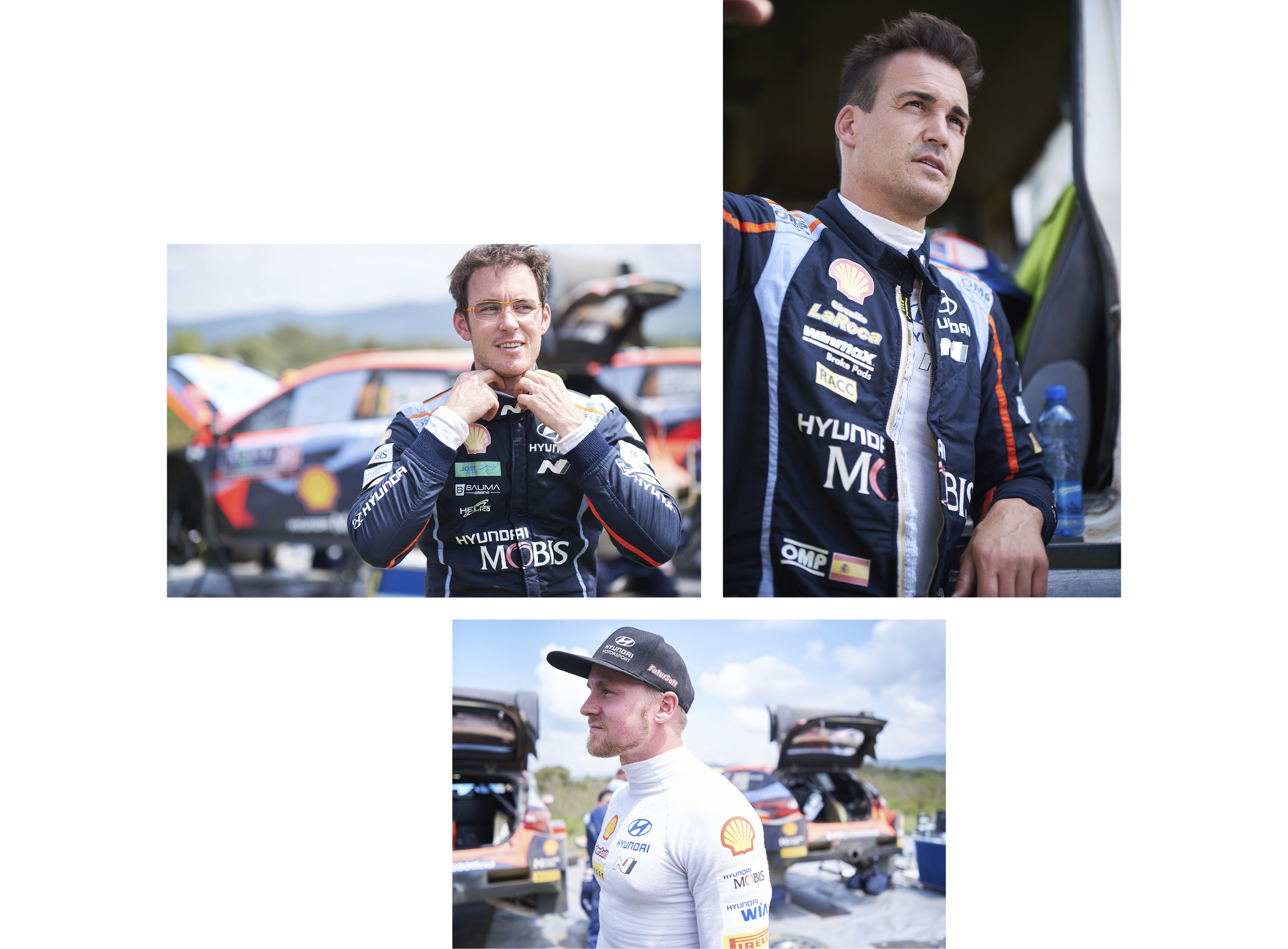 Hyundai Motorsport drivers at the 2023 Kenya Safari Rally
