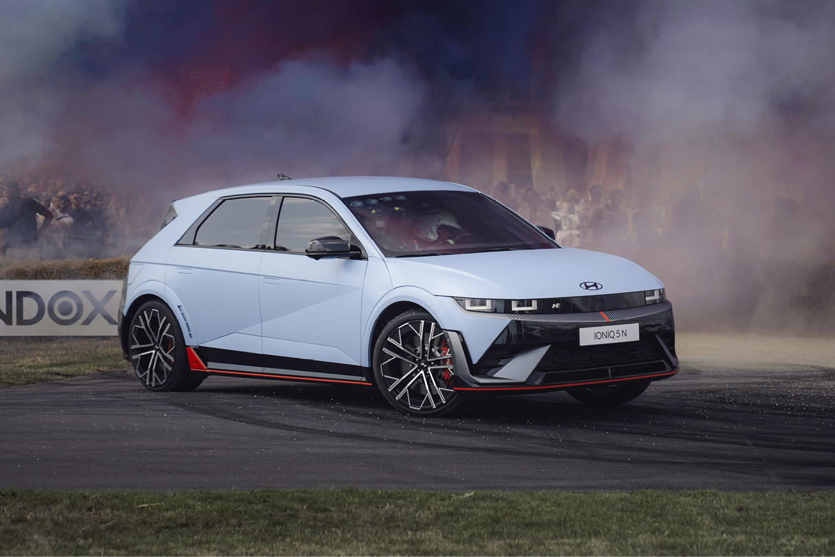 현대자동차 아이오닉 5 N의 모습