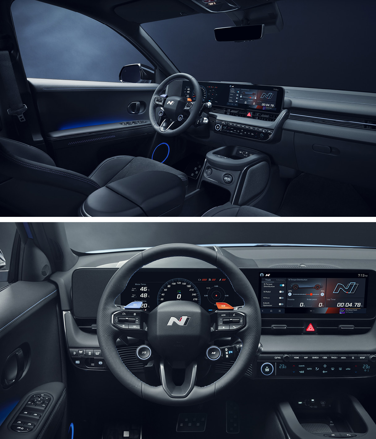 현대자동차 아이오닉 5 N의 실내 모습