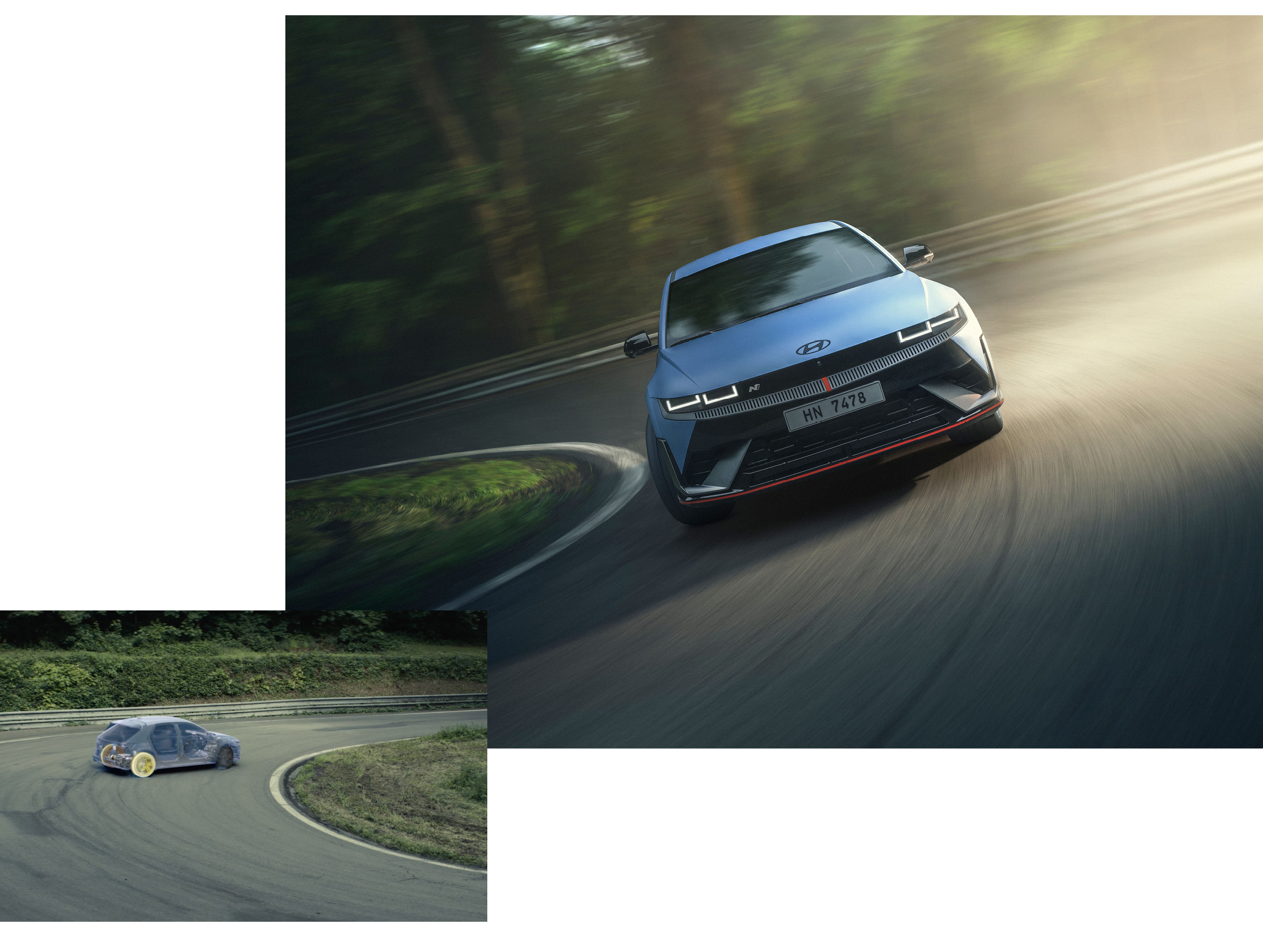 현대자동차 아이오닉 5 N의 주행 모습