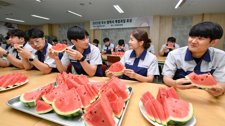 현대모비스,  우수 협력사에 감사 마음 담아 계절 과일 선물