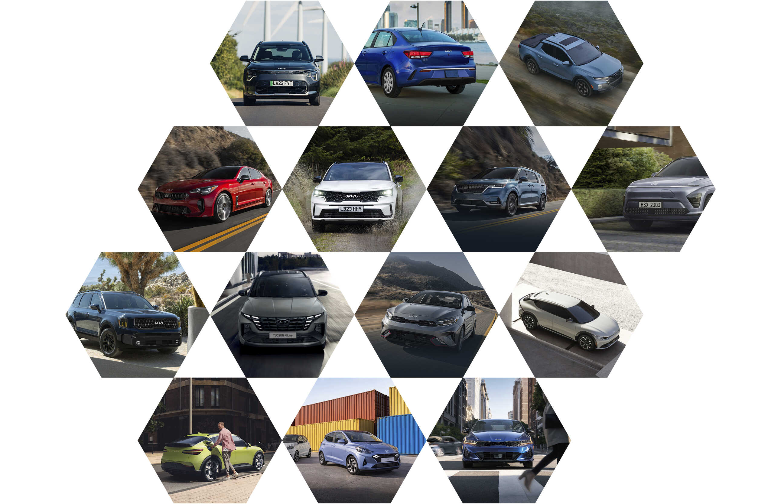 현대차그룹 다양한 차종