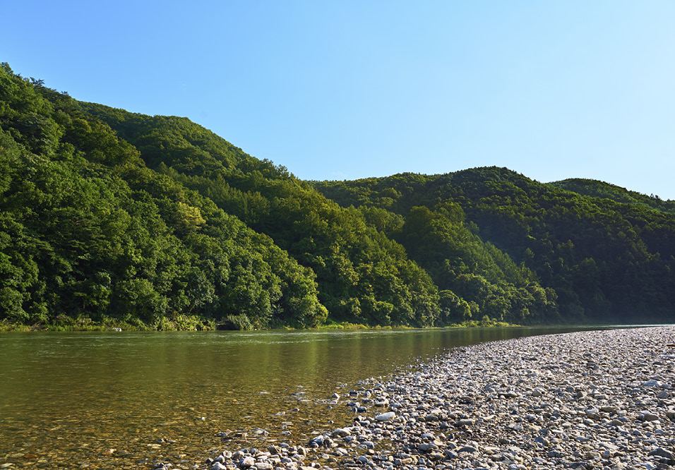 반곡 밤벌 유원지의 전경