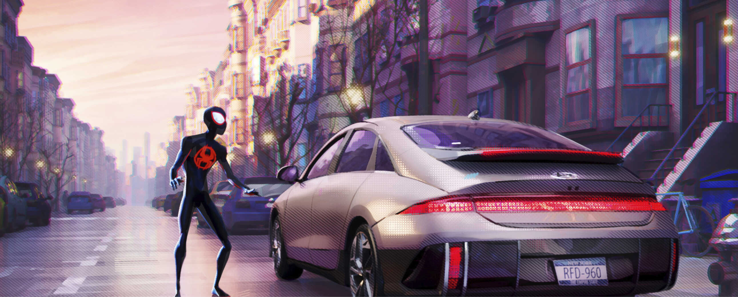 IONIQ 6 and Spider-Man in the Movies