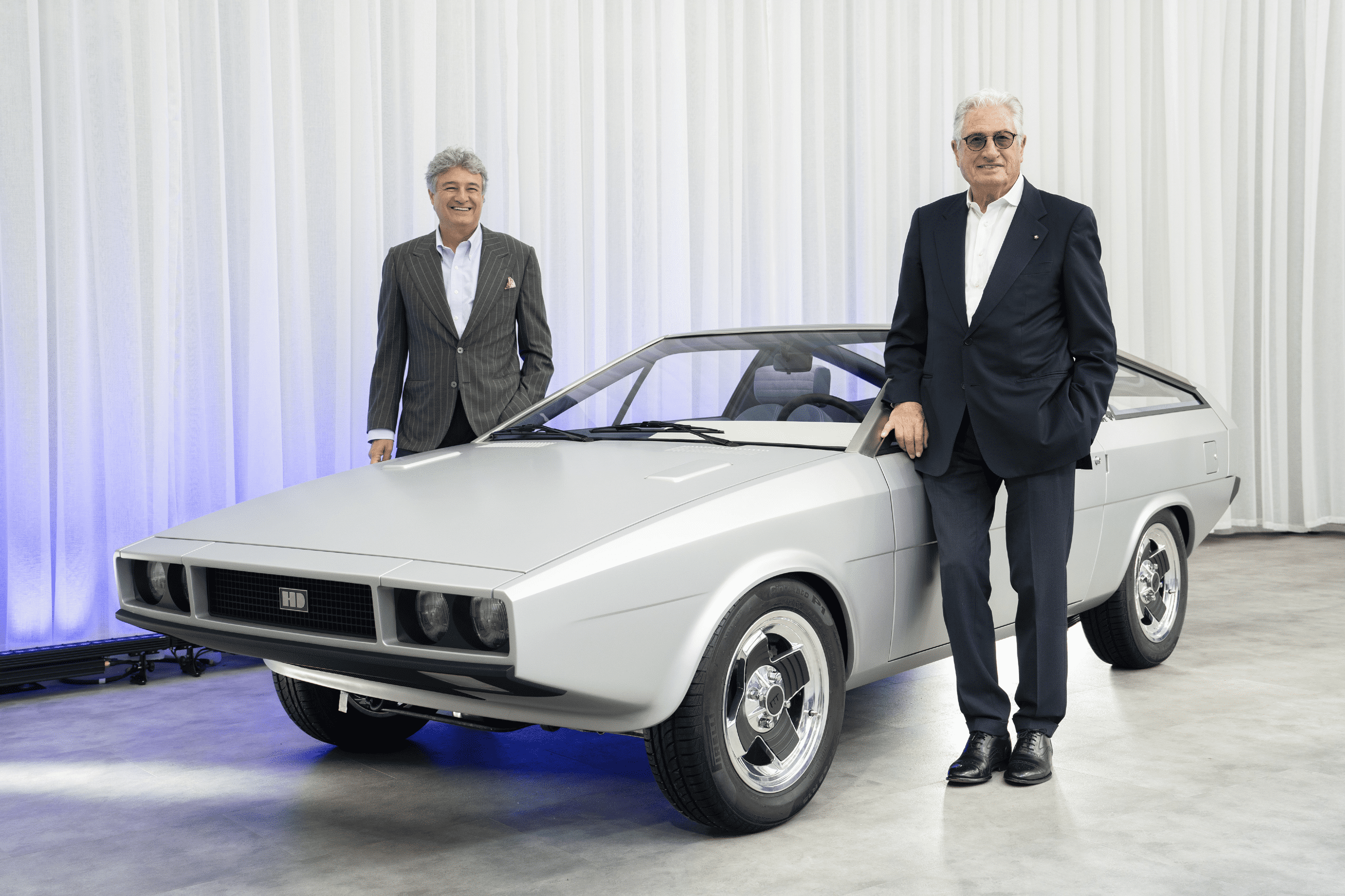 A Pony coupe and Giugiaro Senior and Junior