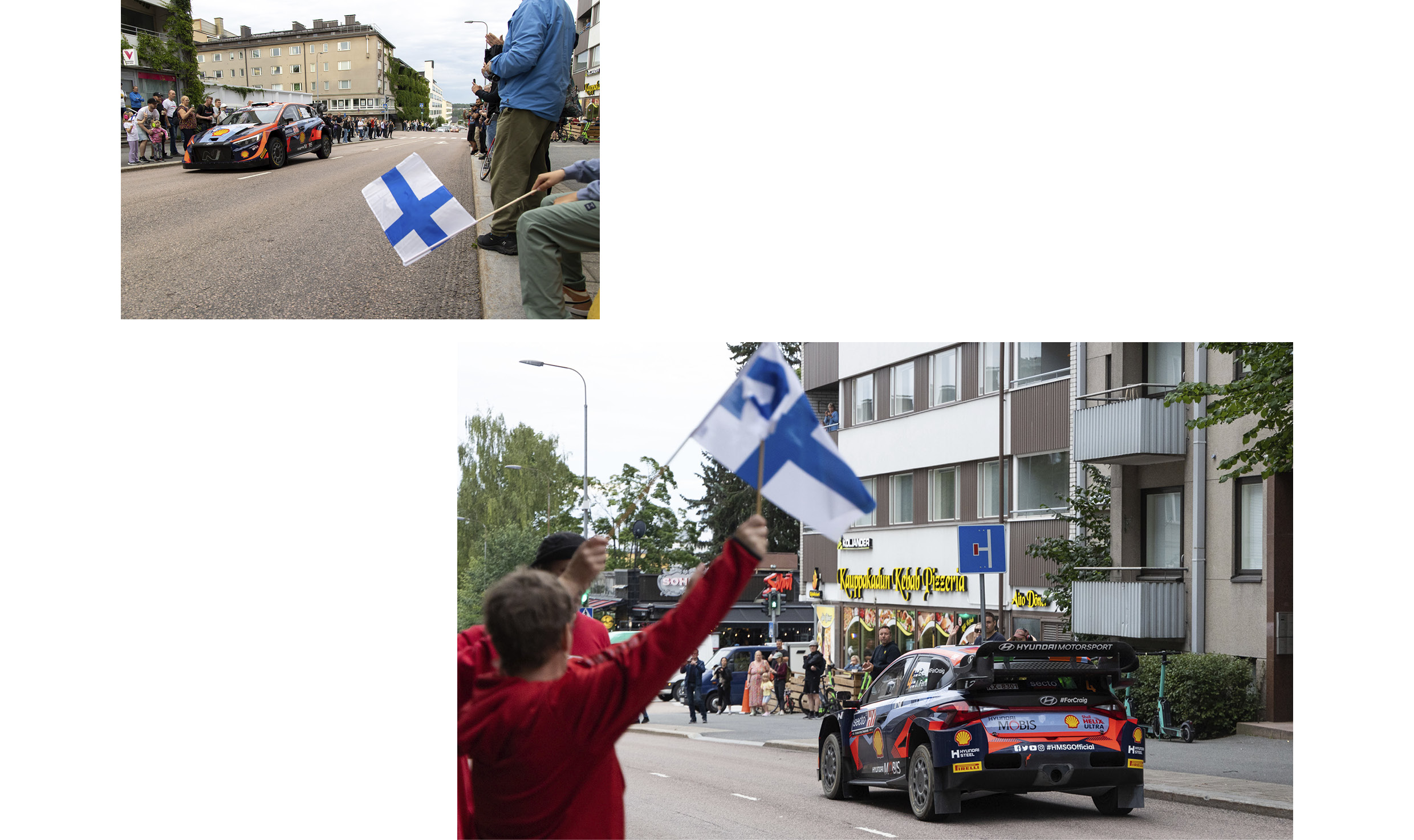 현대 월드랠리팀 i20 N 랠리1 하이브리드의 주행 모습