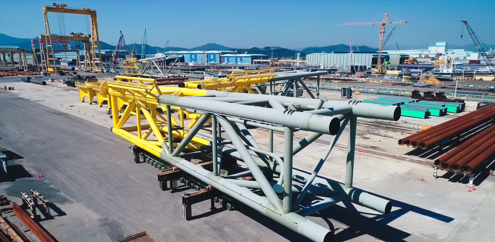 하부구조물 전용 제작공장인 율촌공장