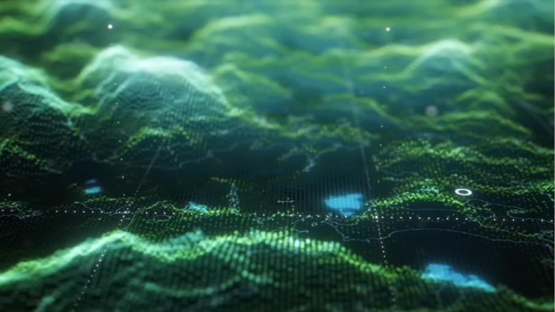 GPS 기반의 3D 모니터링 시스템을 시각화한 이미지