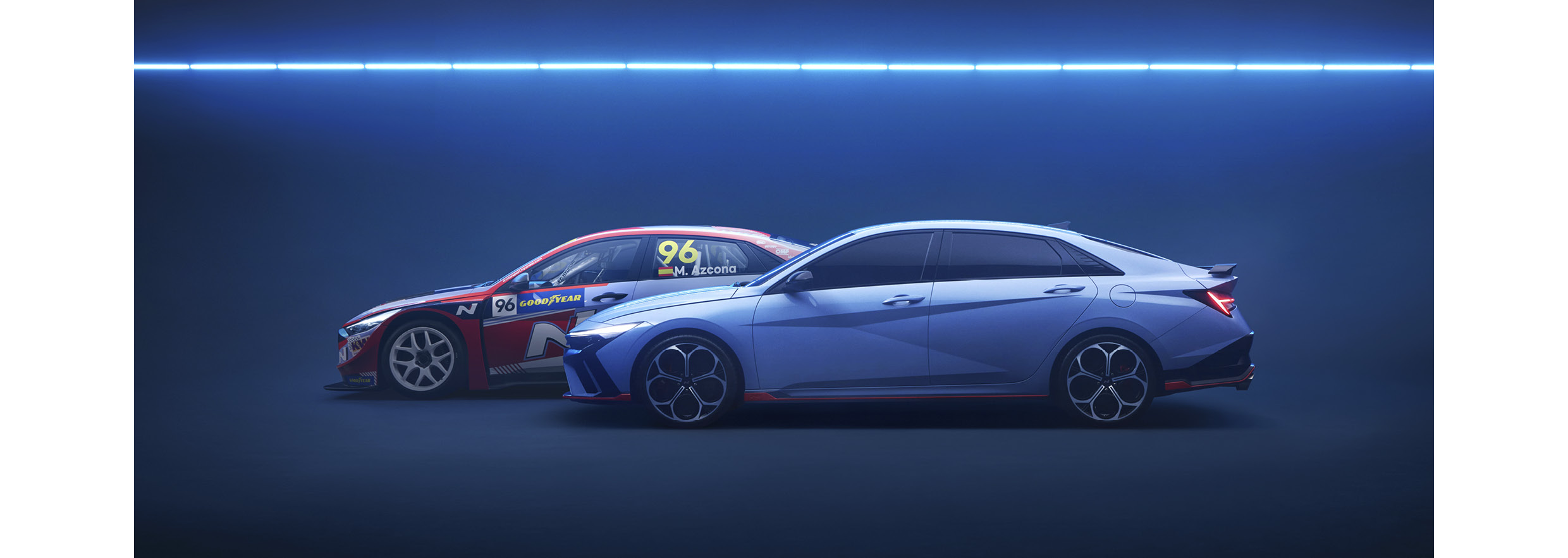 The New Avante N and a race car