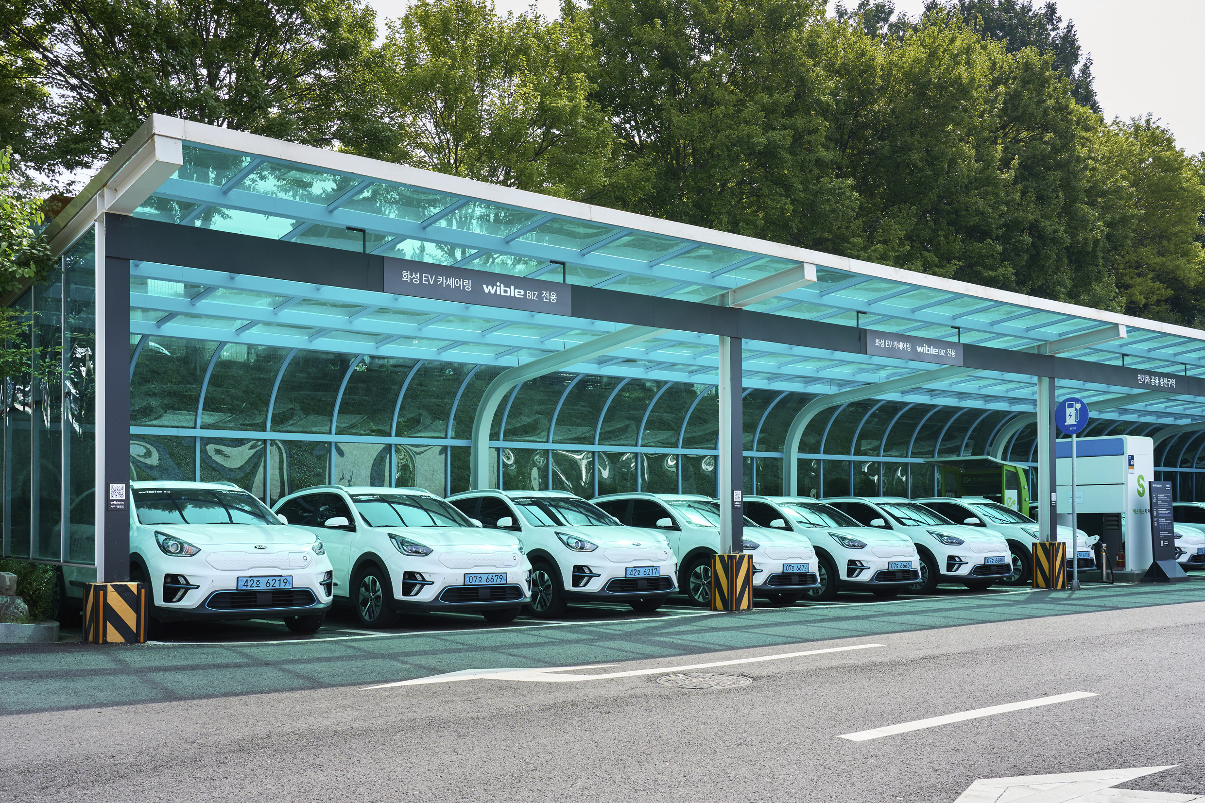 화성시청에 마련된 위블비즈 부스