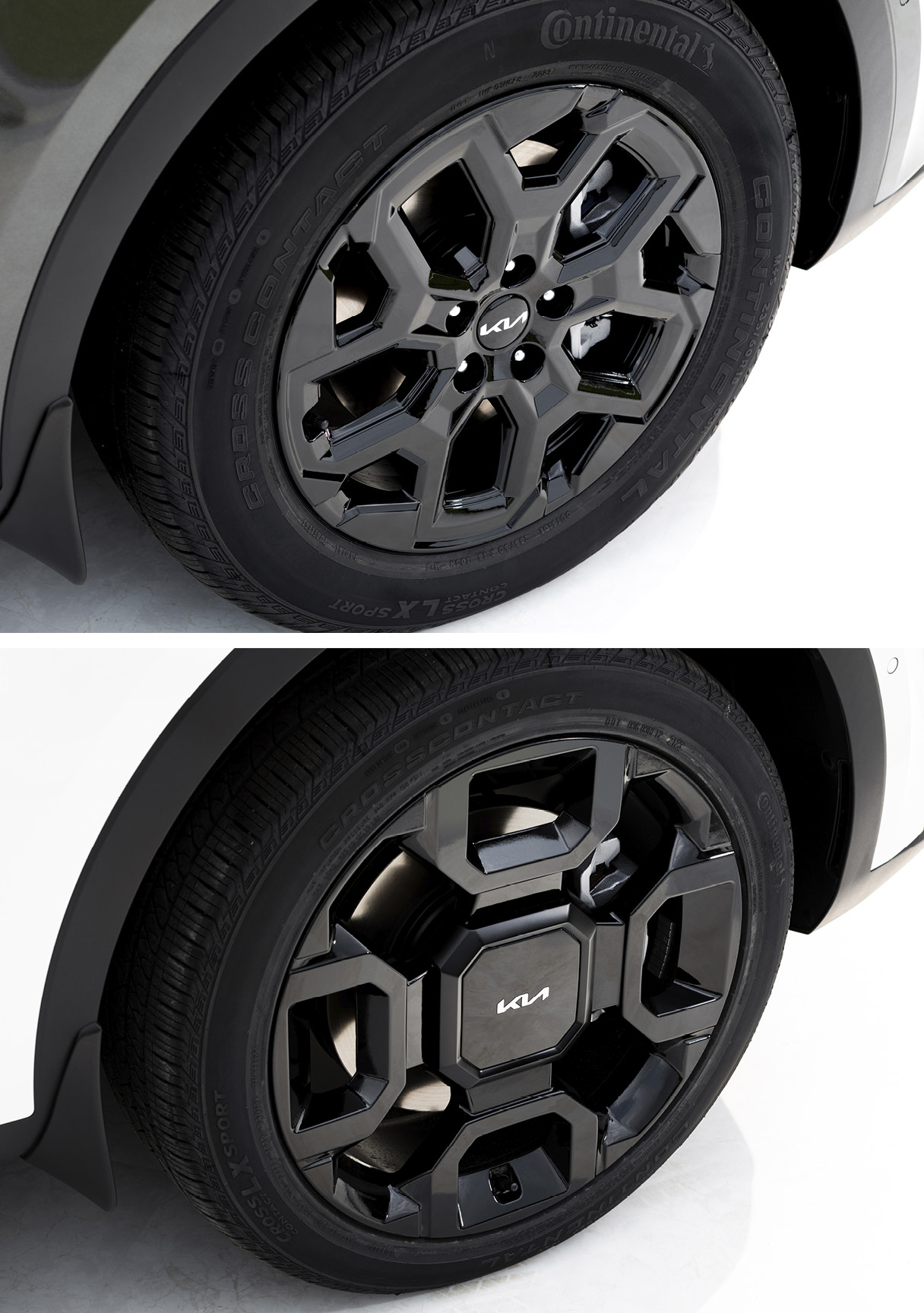 더 뉴 쏘렌토 하이브리드 전용 18인치 블랙 알로이 휠과 그래비티 전용 20인치 블랙 알로이 휠