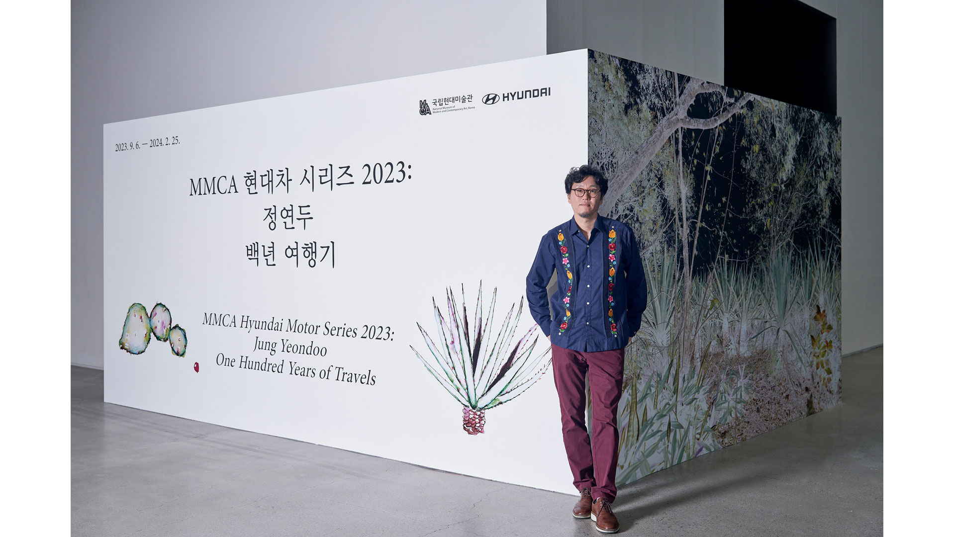 《MMCA 현대차 시리즈 2023: 정연두 - 백년여행기》정연두 작가. 사진: 소농지