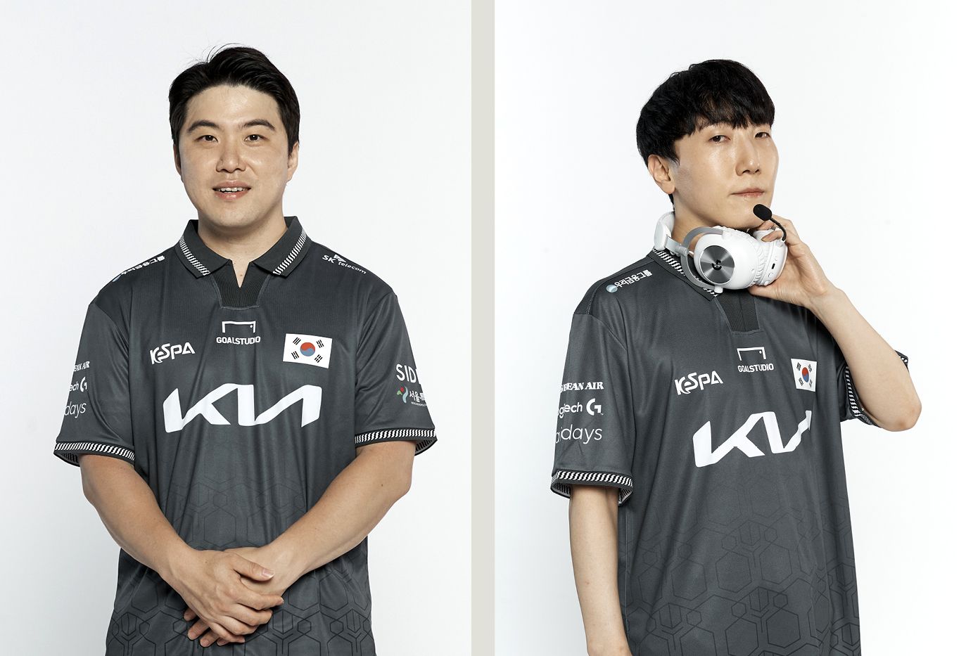 기아 로고가 새겨진 공식 유니폼을 입은 국가대표 프로필 사진