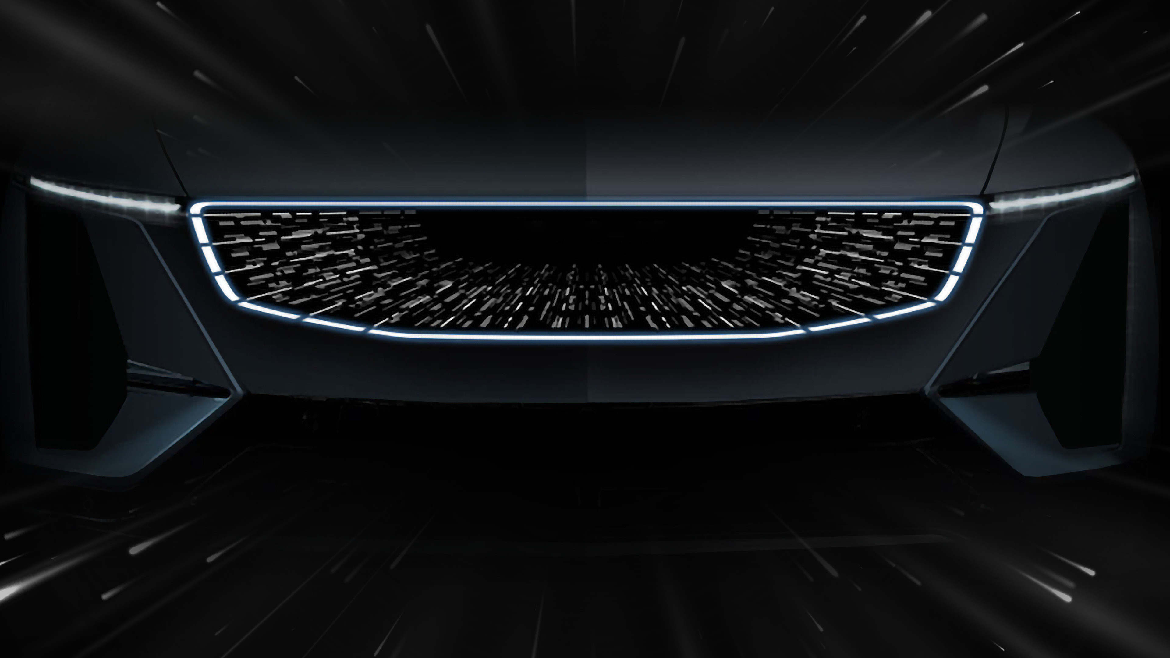 렌티큘러 그릴 라이팅의 정면 모습