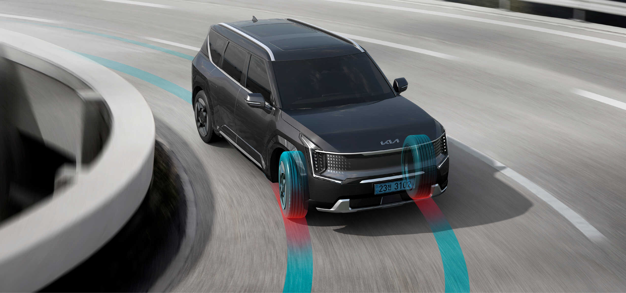 전동화 제어 기술이 적용된 기아 EV9