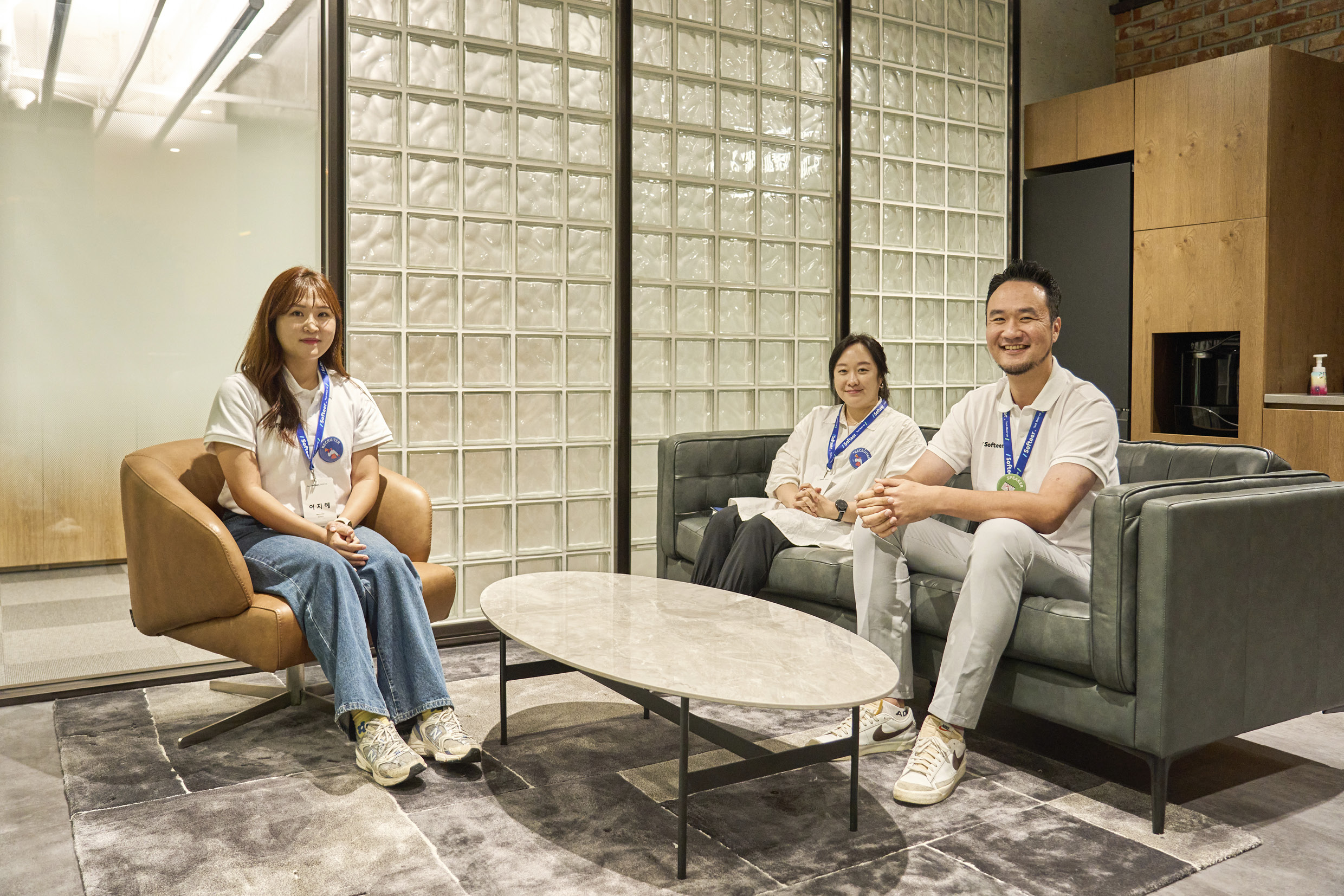 테크밋업 진행을 담당한 세 명의 현대차그룹 관계자들