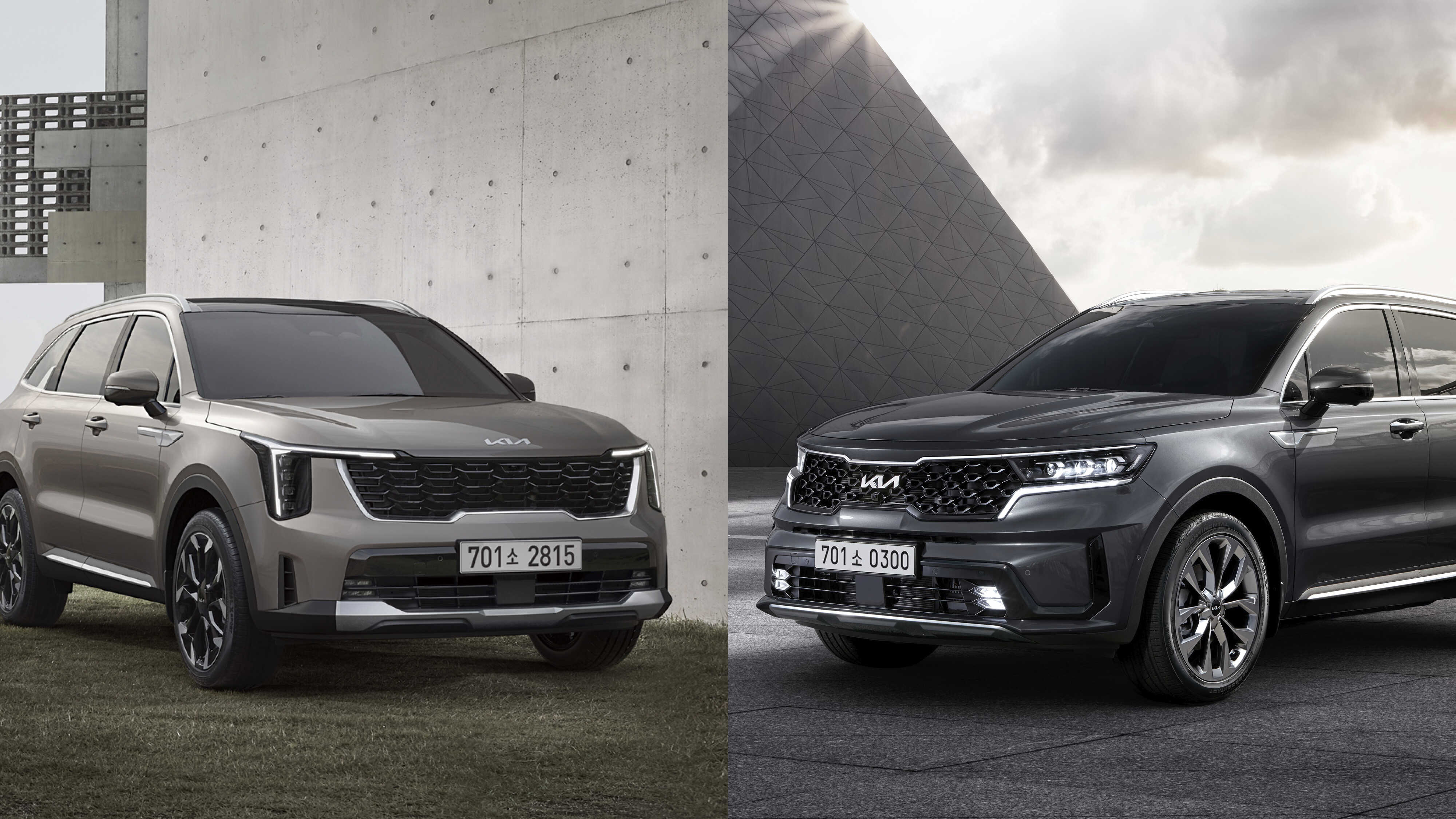 페이스리프트 전과 후의 쏘렌토