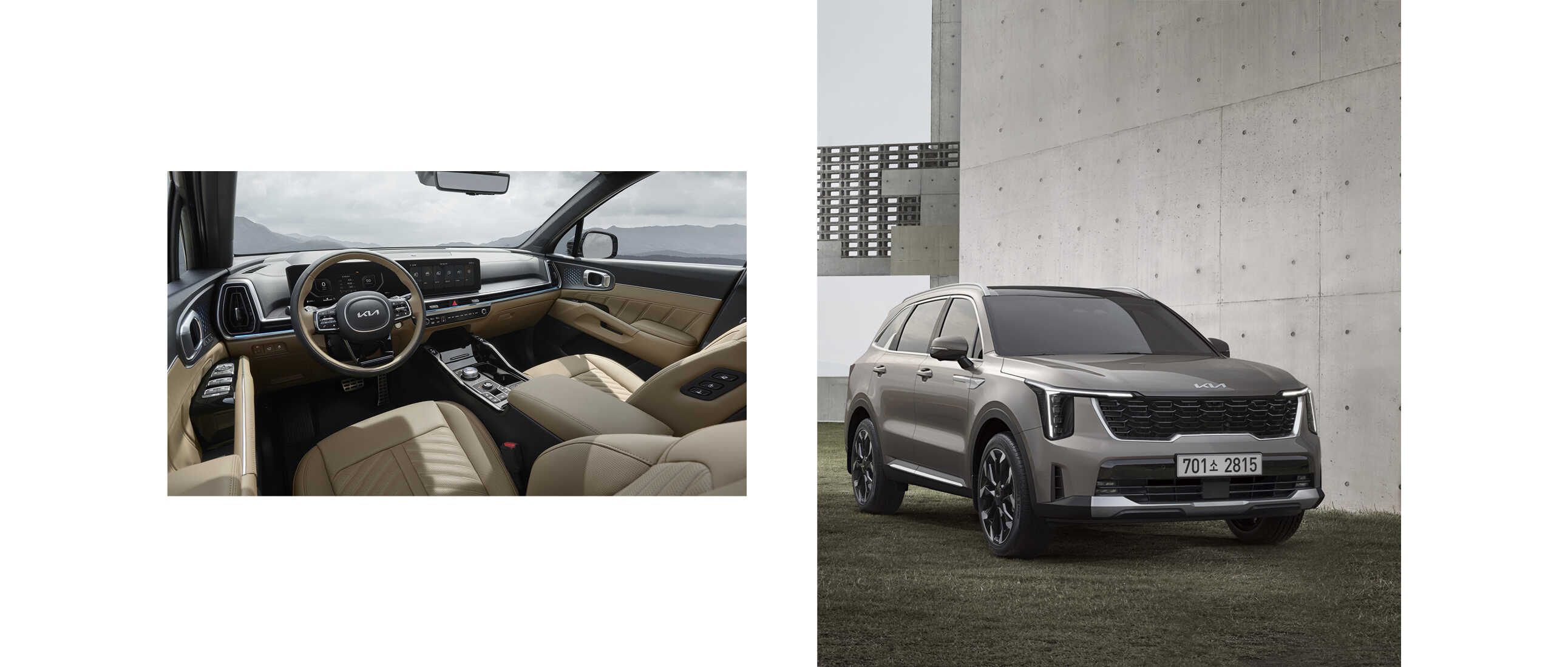 신형 쏘렌토의 외장과 내장의 모습