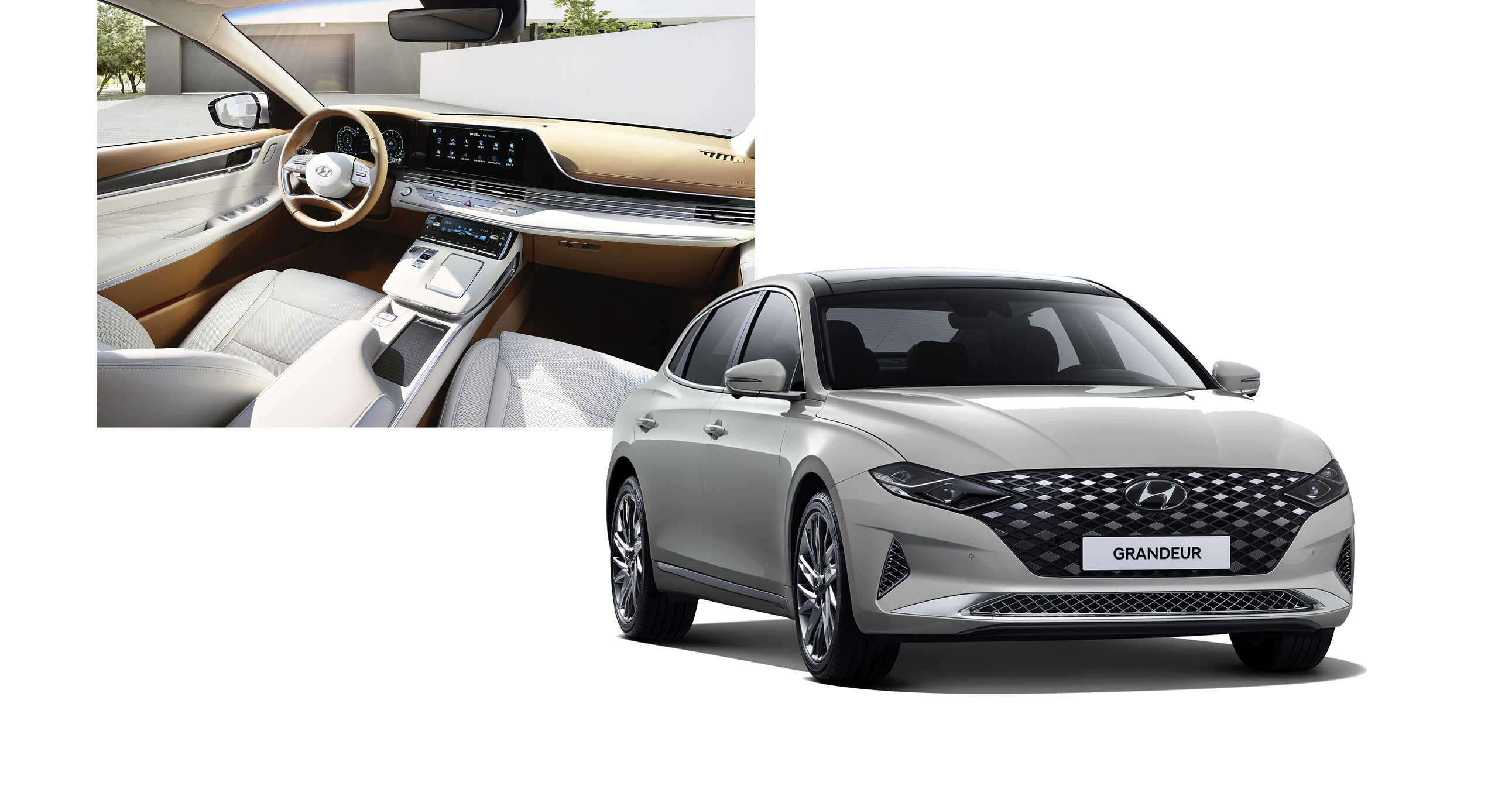 그랜저의 외장과 실내 모습