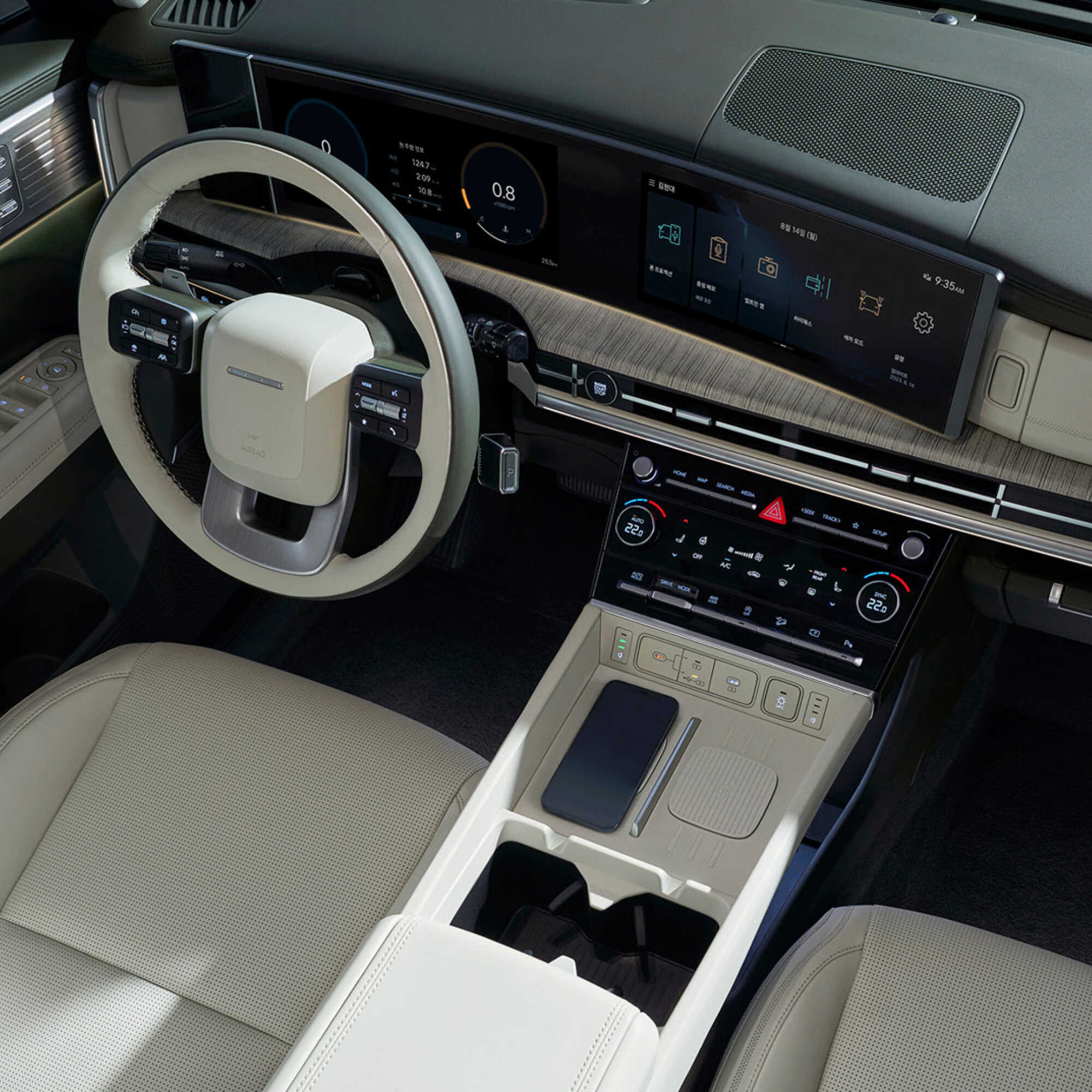 Interior of Hyundai Motor Company’s The All New Santa Fe