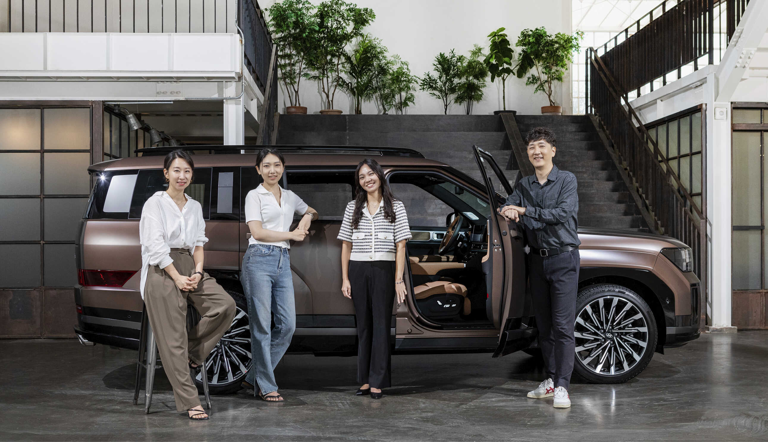 Hyundai The All New Santa Fe, and its interior and CMF designers