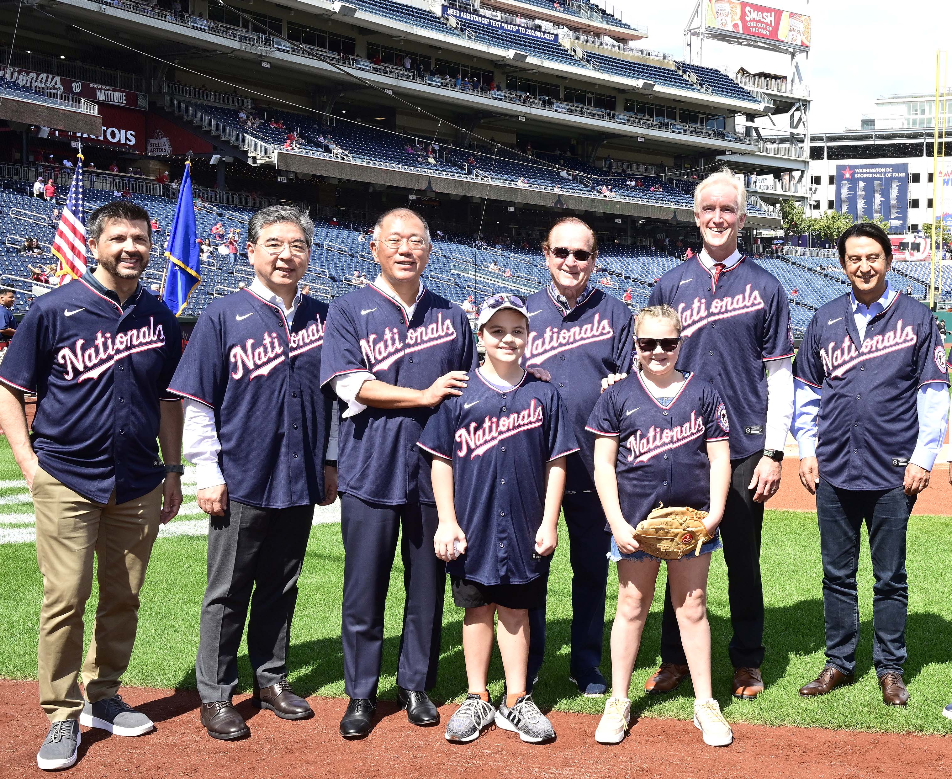 어린이 홍보대사 메이저리그 시구