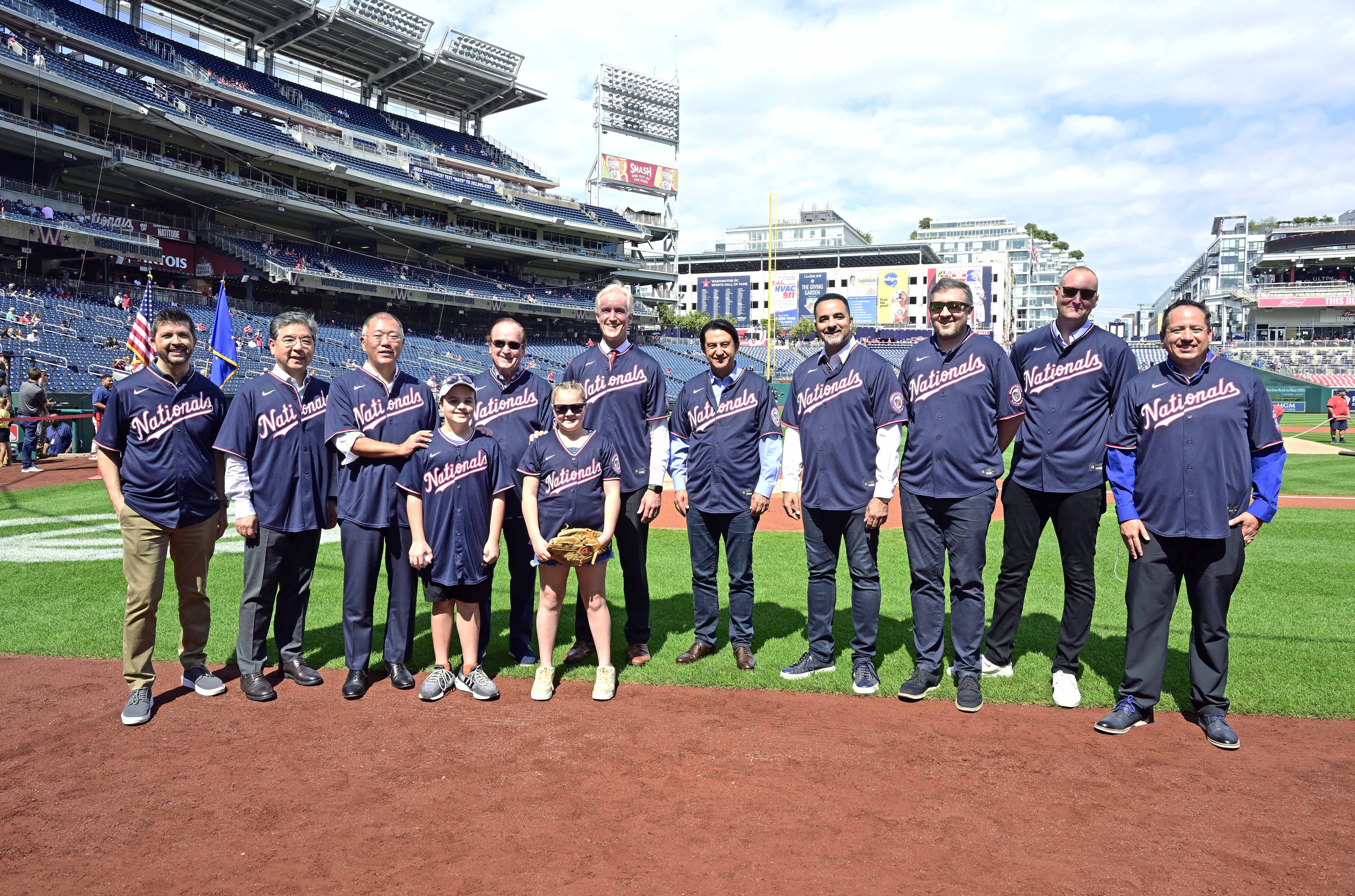 어린이 홍보대사 메이저리그 시구