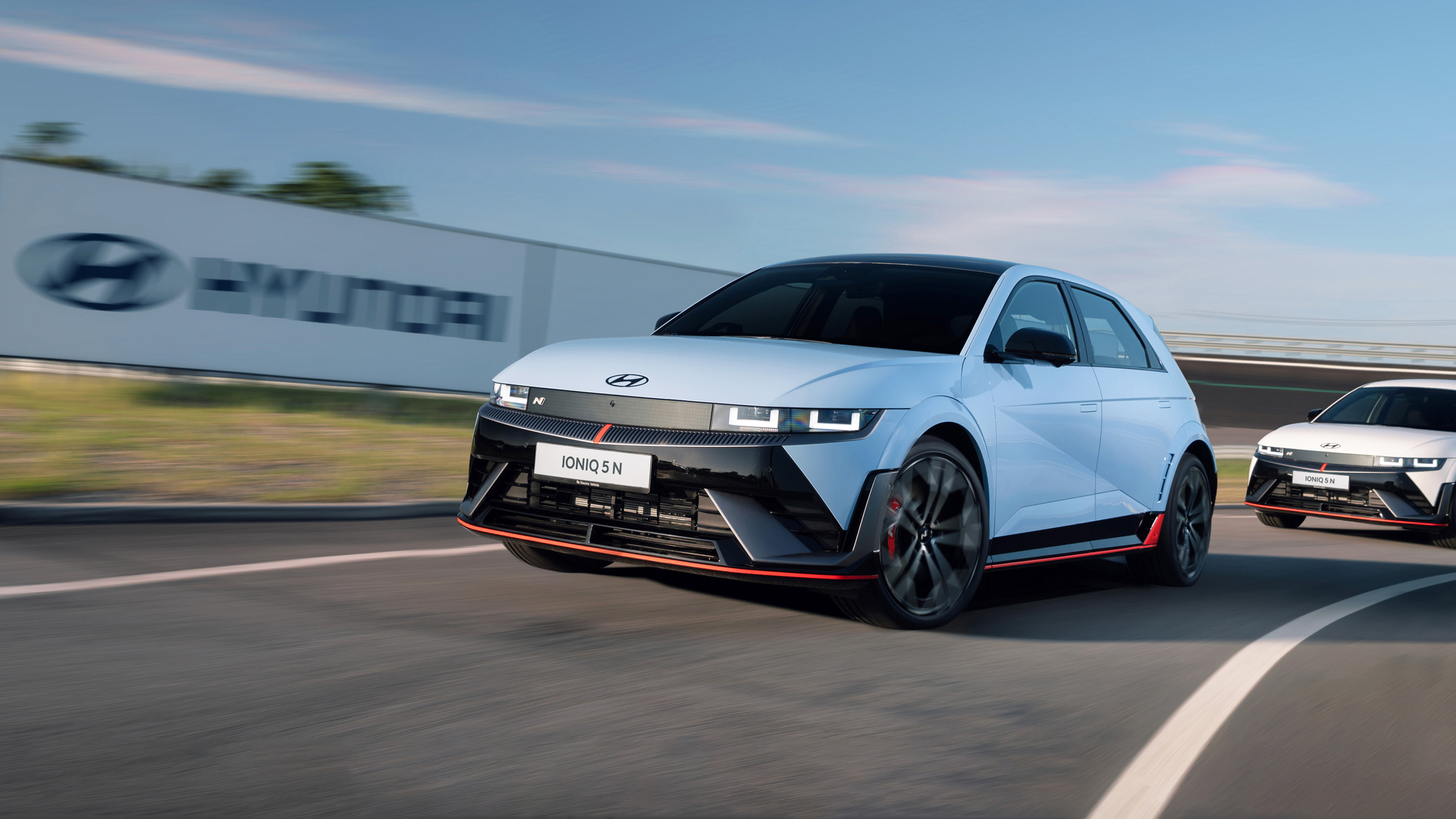 IONIQ 5 N driving on the track