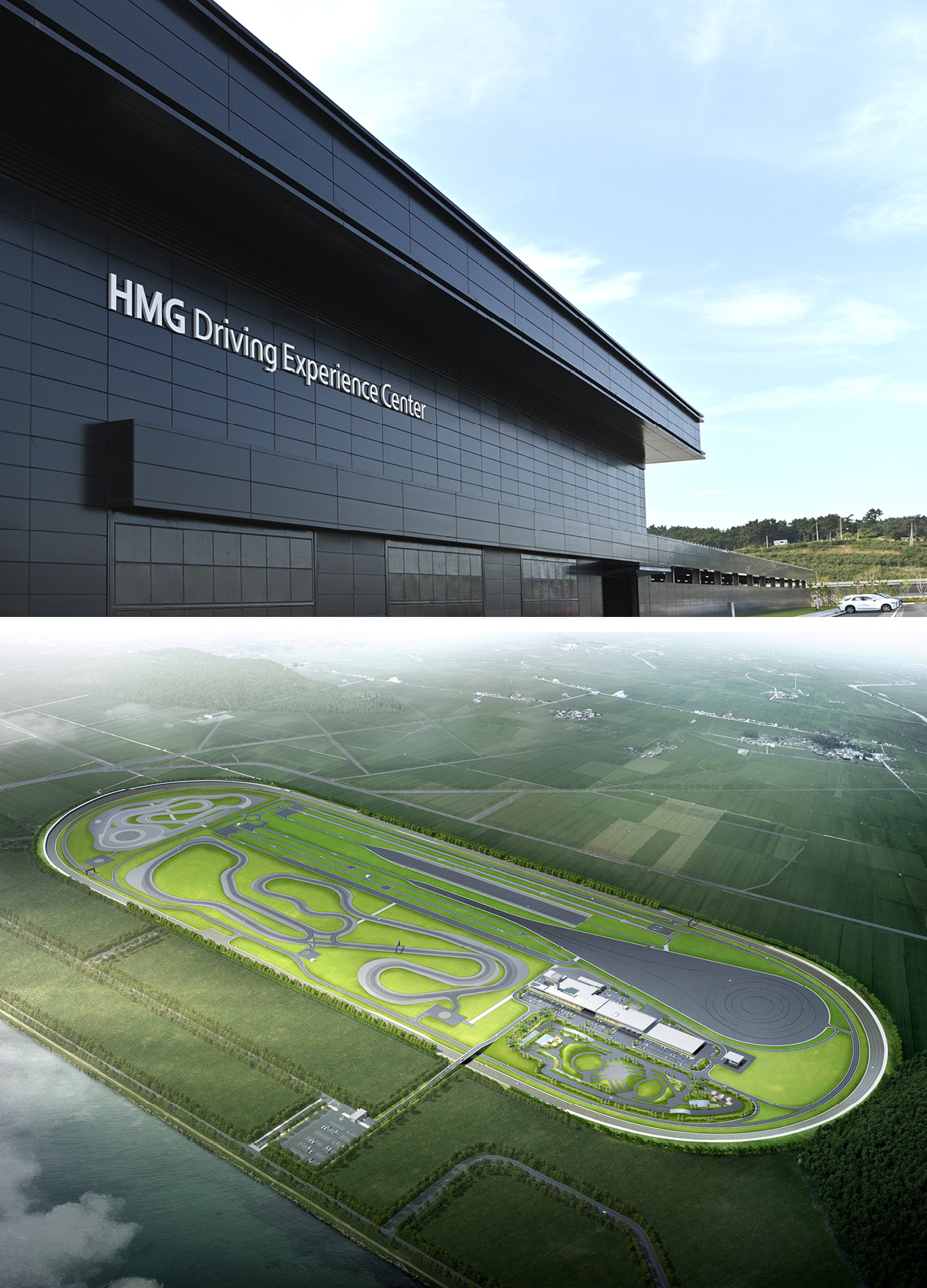 Panoramic view of HMG Driving Experience Center
